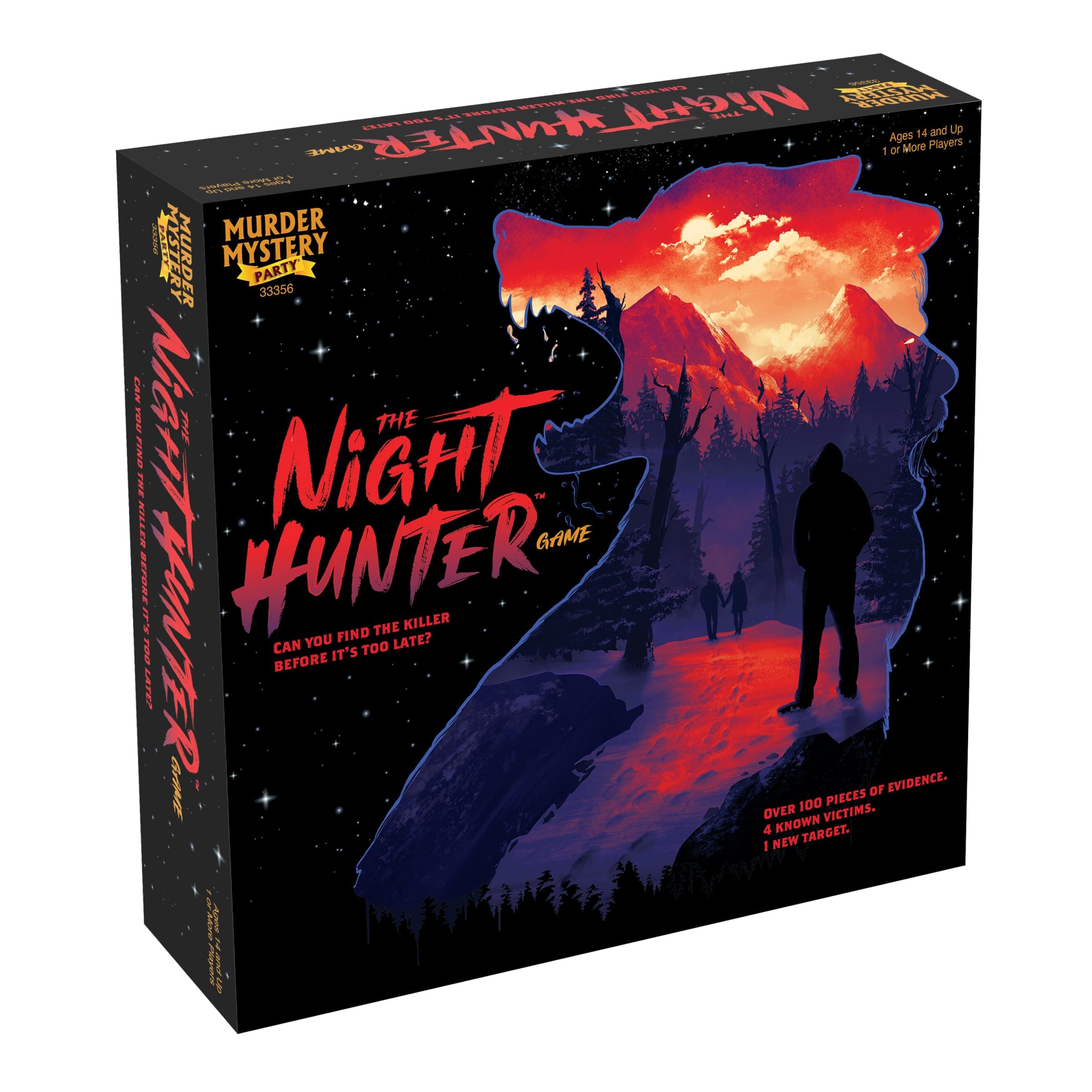 The Night Hunter, Can You Catch The Killer Before It's Too Late? Murder Mystery Party Game, for Ages 14+