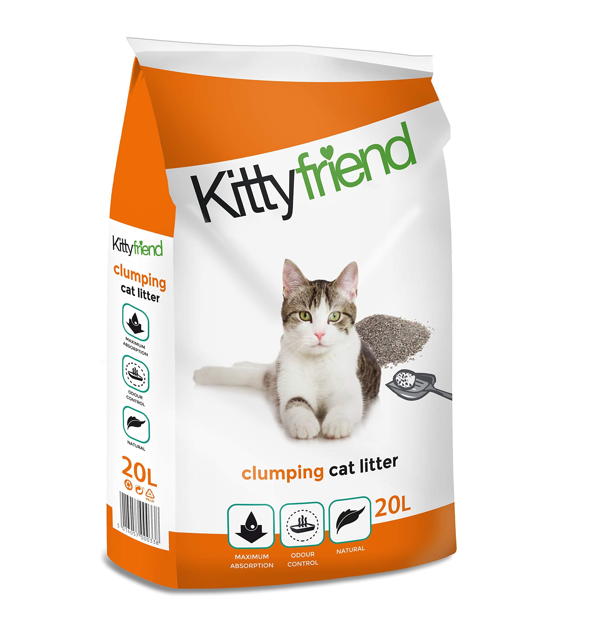 Sanicat Clumping Absorbent Cat Litter, 20 Litre