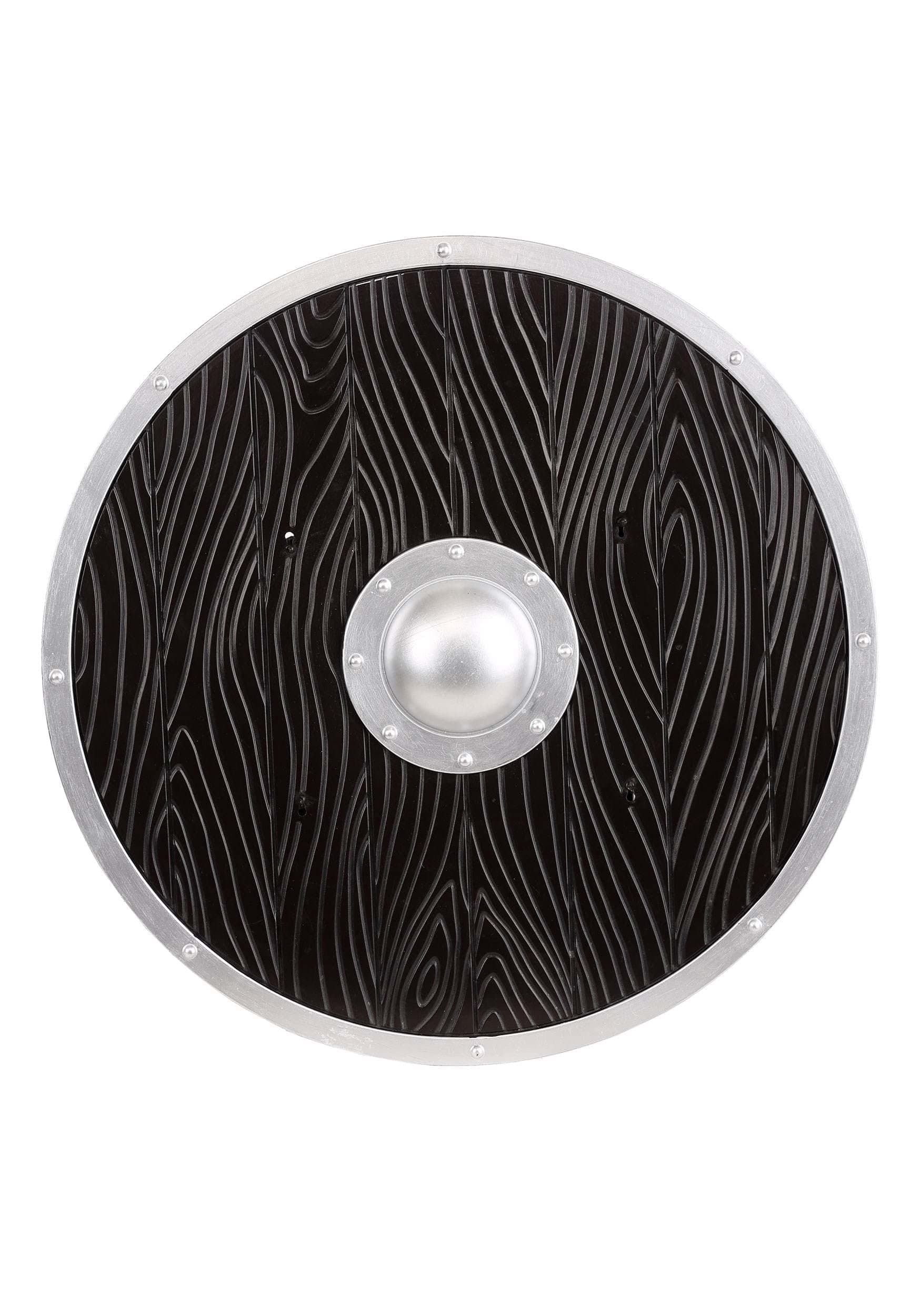 Viking Weapons Costume Shield, 21 Wood-Look Plastic Shield with Straps, Viking Shields for Vikings Ragnar Costume