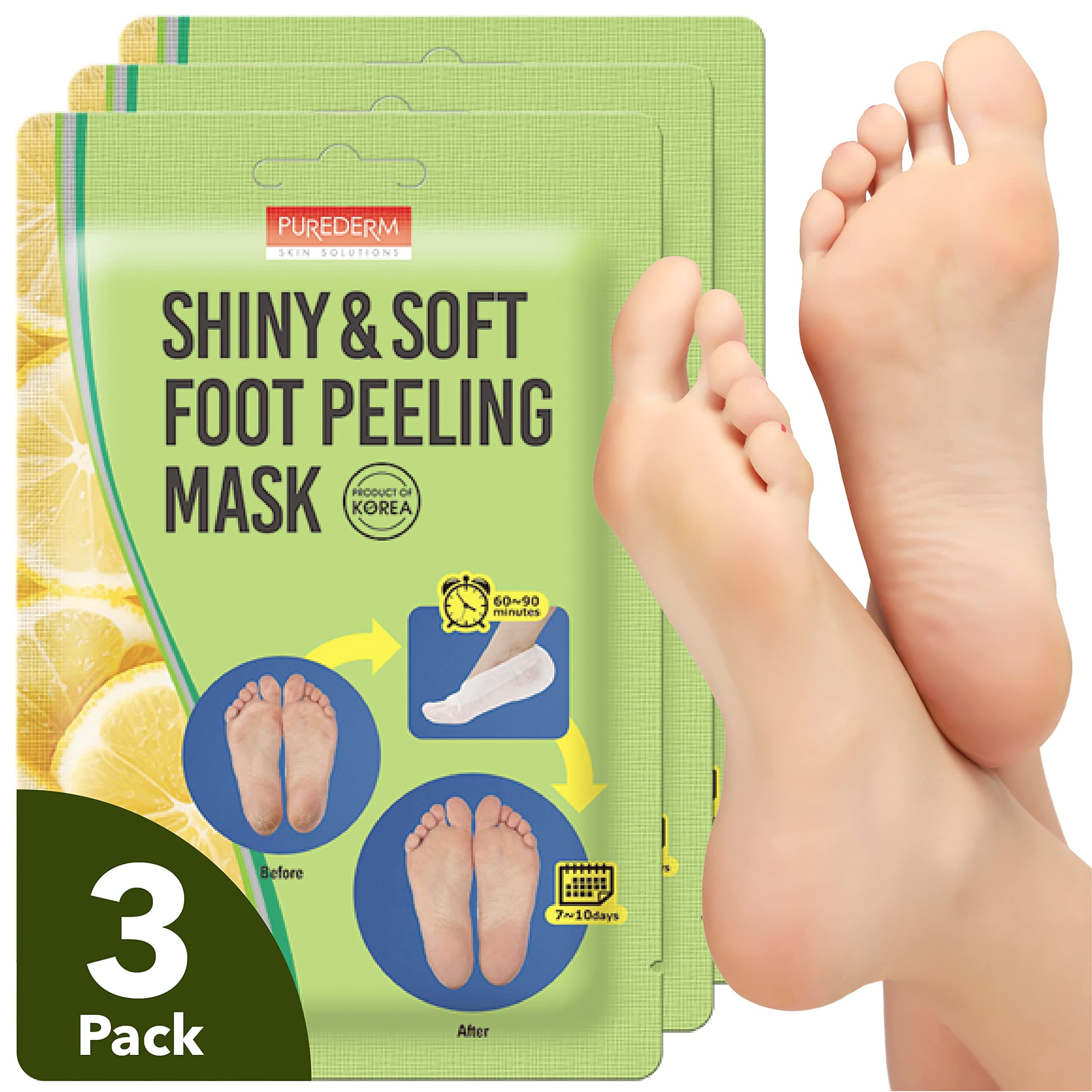 Shiny & Soft Foot Peeling Mask - 3 Pack