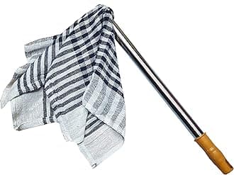 Dusting Cloth with Handle for Cleaning Home Office Furniture, with Removable Cotton Dry Cleaning Duster Cloth and Handy Stick, Jhatakni (3)