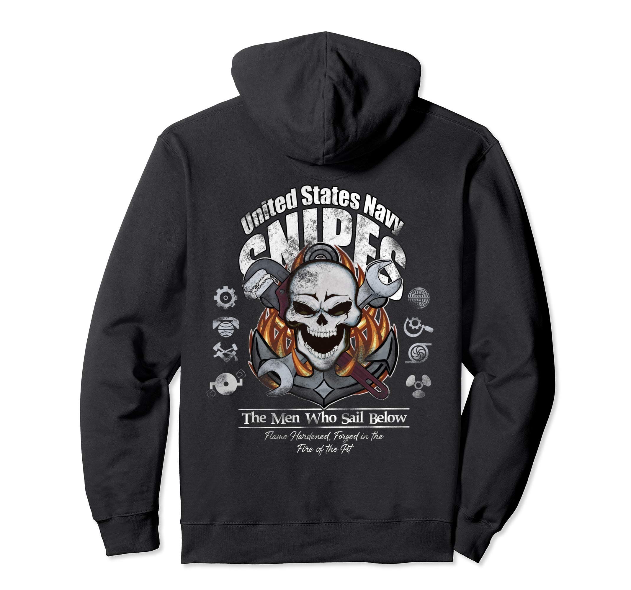 Navy Snipe TNavy Snipes Men Who Sail Below Pullover Hoodie