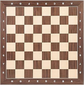 Woodronic 21" Professional Wood Chess Board, Tournament Chess Board with 2.25“ Squares, Ideal Gift for Chess Players