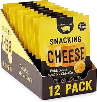 Snacking Cheese - Pure Cheese Crisps High Protein Zero Carb (12 x 24g)