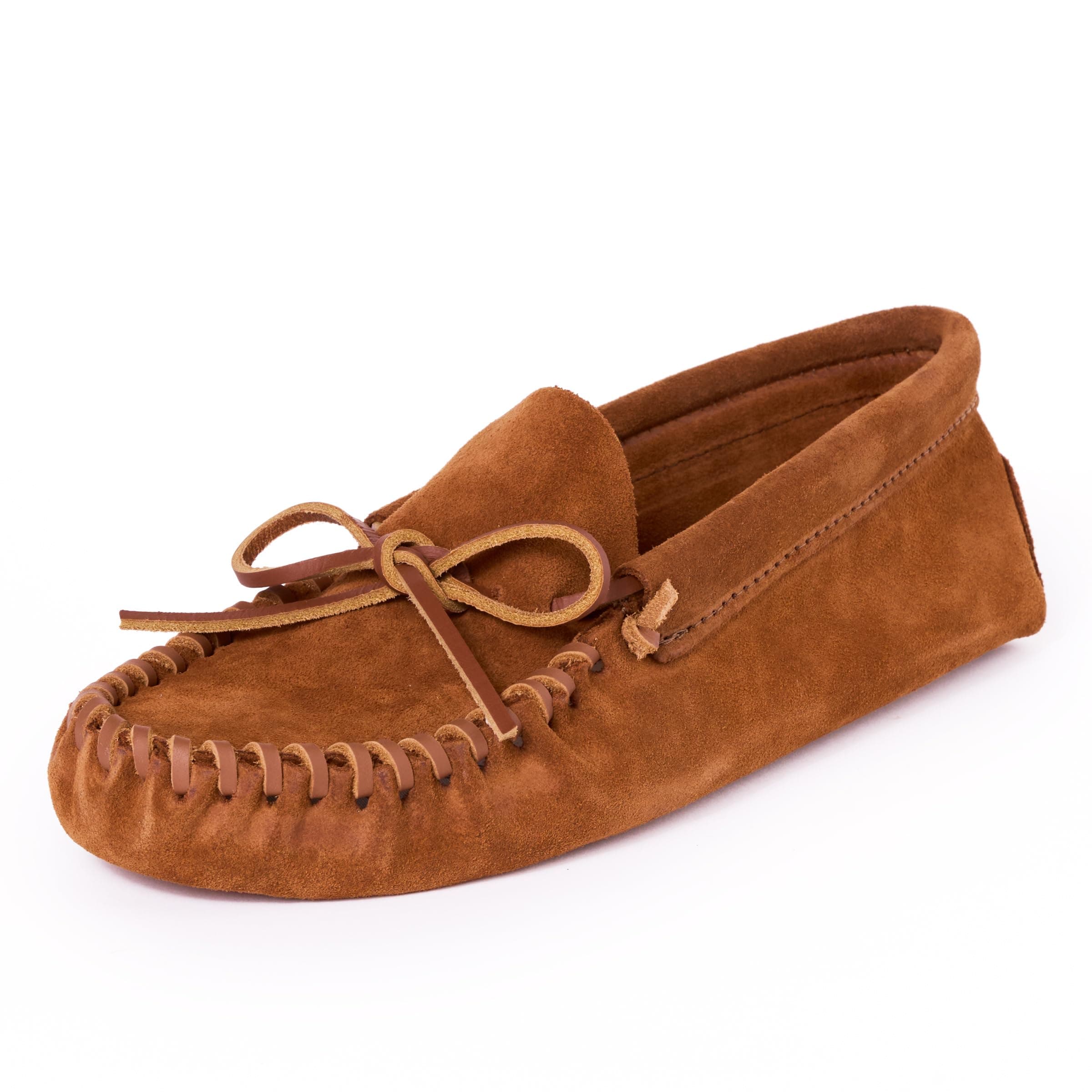 Men's Leather Laced Soft Leather Sole Moccasin