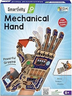 Smartivity Mechanical Hand Set Educational DIY Toy, Blue/beige