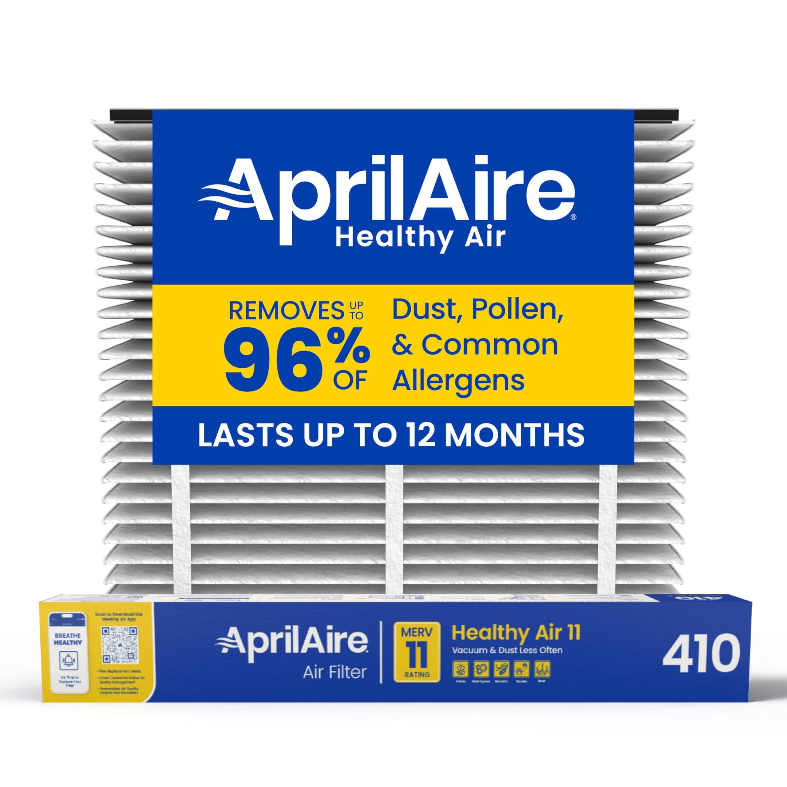 Aprilaire 410 Air Filter Single Pack for Air Purifier Models 1410, 1610, 2410, 3410, 4400