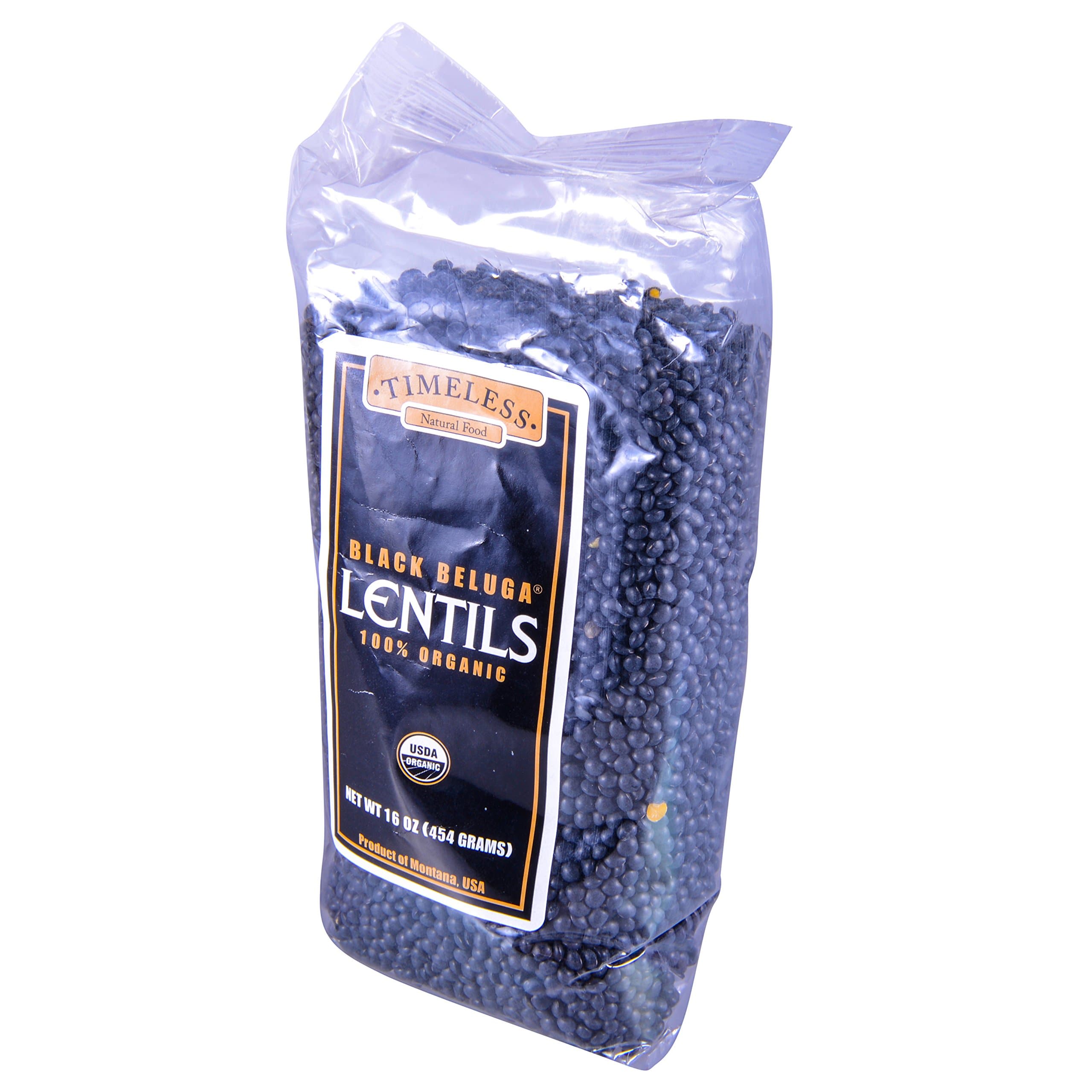Timeless Organic Black Beluga Lentils, 16 Oz