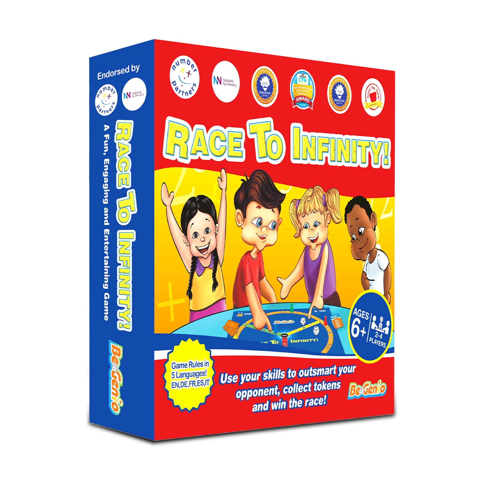 BeGenio Math Games,Home & School Math Game for Kids 7-12,Math Board Game, Math Multiplication Games, Everyday Elementary Maths Games