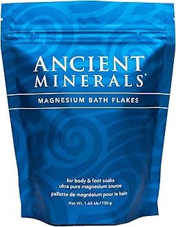 Ancient Minerals Magnesium Bath Flakes Single Use Pouch - 1.65 lb Bag