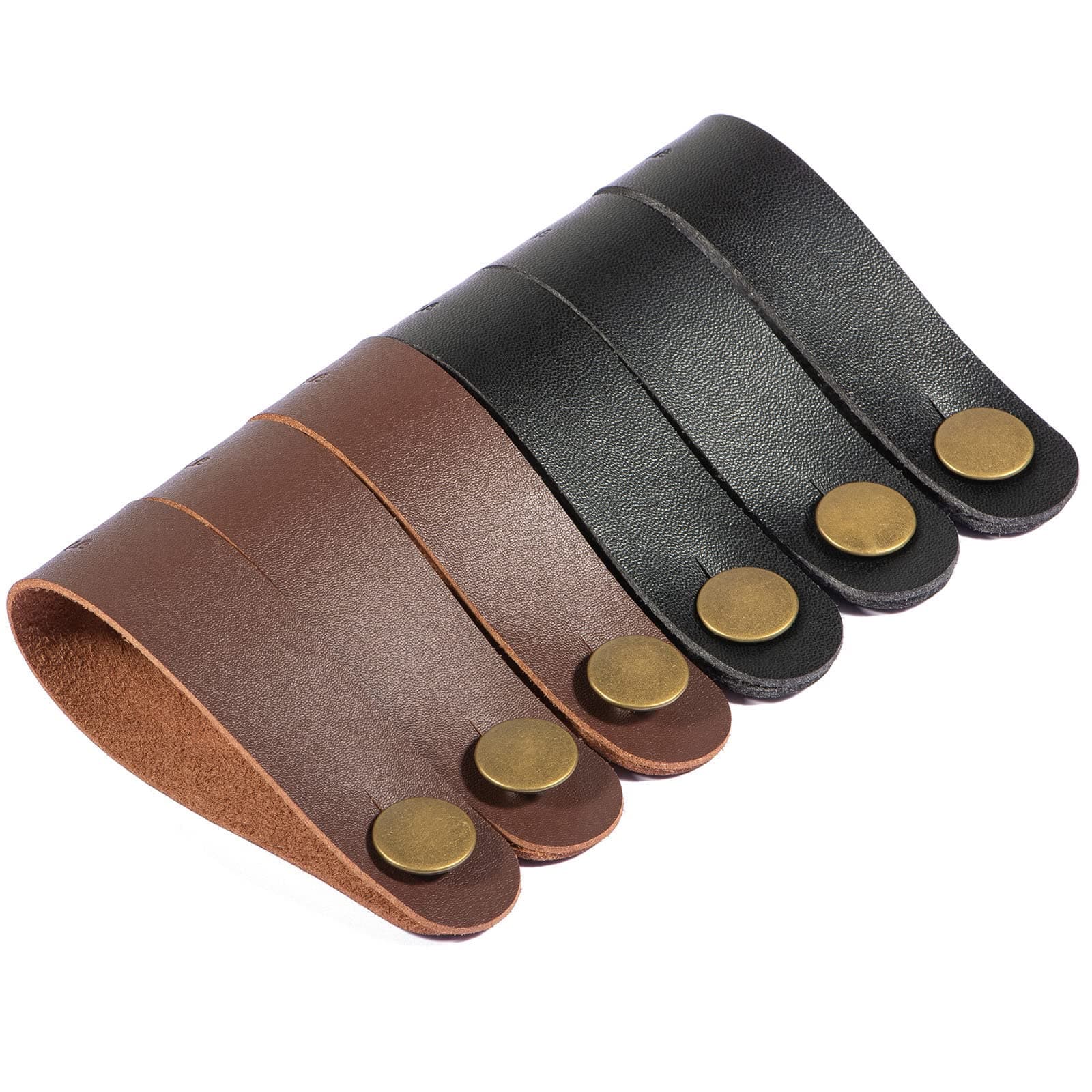 Guitar Strap Button, [6Pack] Leather Headstock Adapter Tie Guitar Neck Strap Link