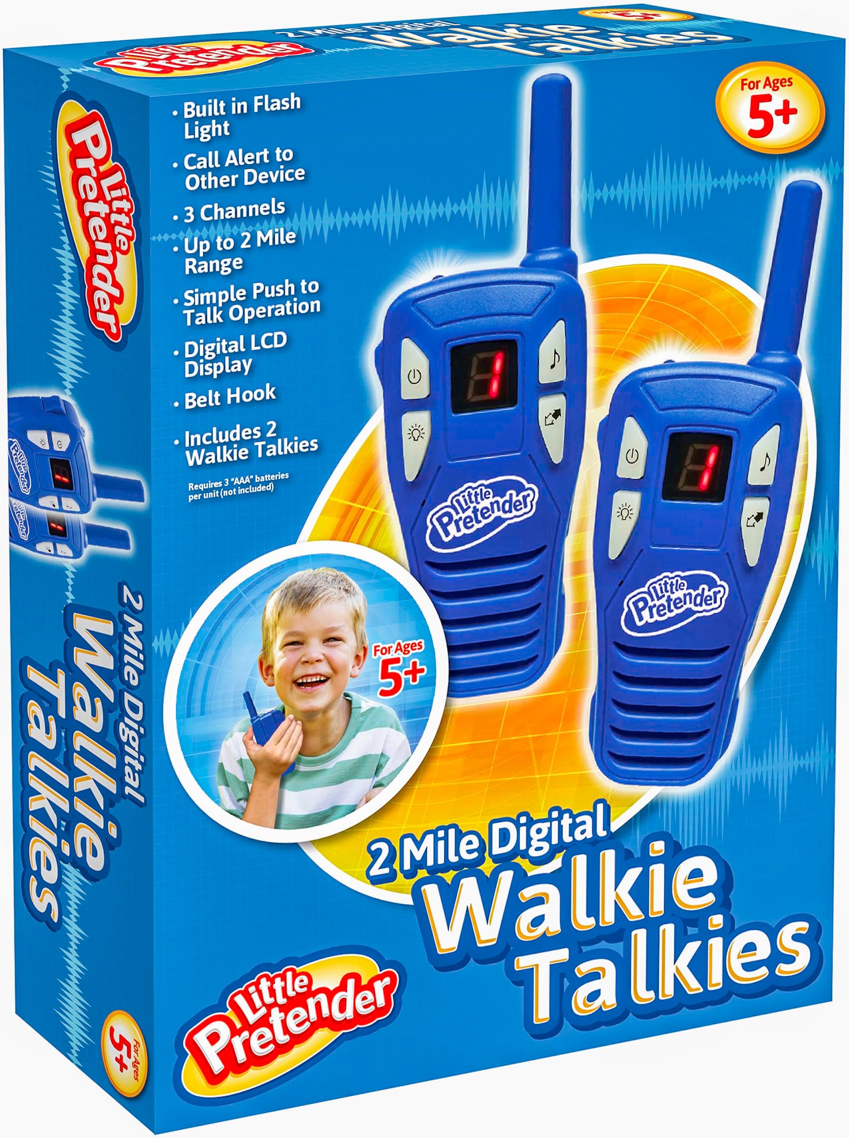 2 Pack Walkie Talkies For Kids, 2 Mile Range, Includes Built-in Flashlight, Kids Walkie Talkies, 2 Pack Walkie Talkie Easter Gifts For Kids, Girls, Boys Ages 4-6 4 5 6 7 8 9 Years Old