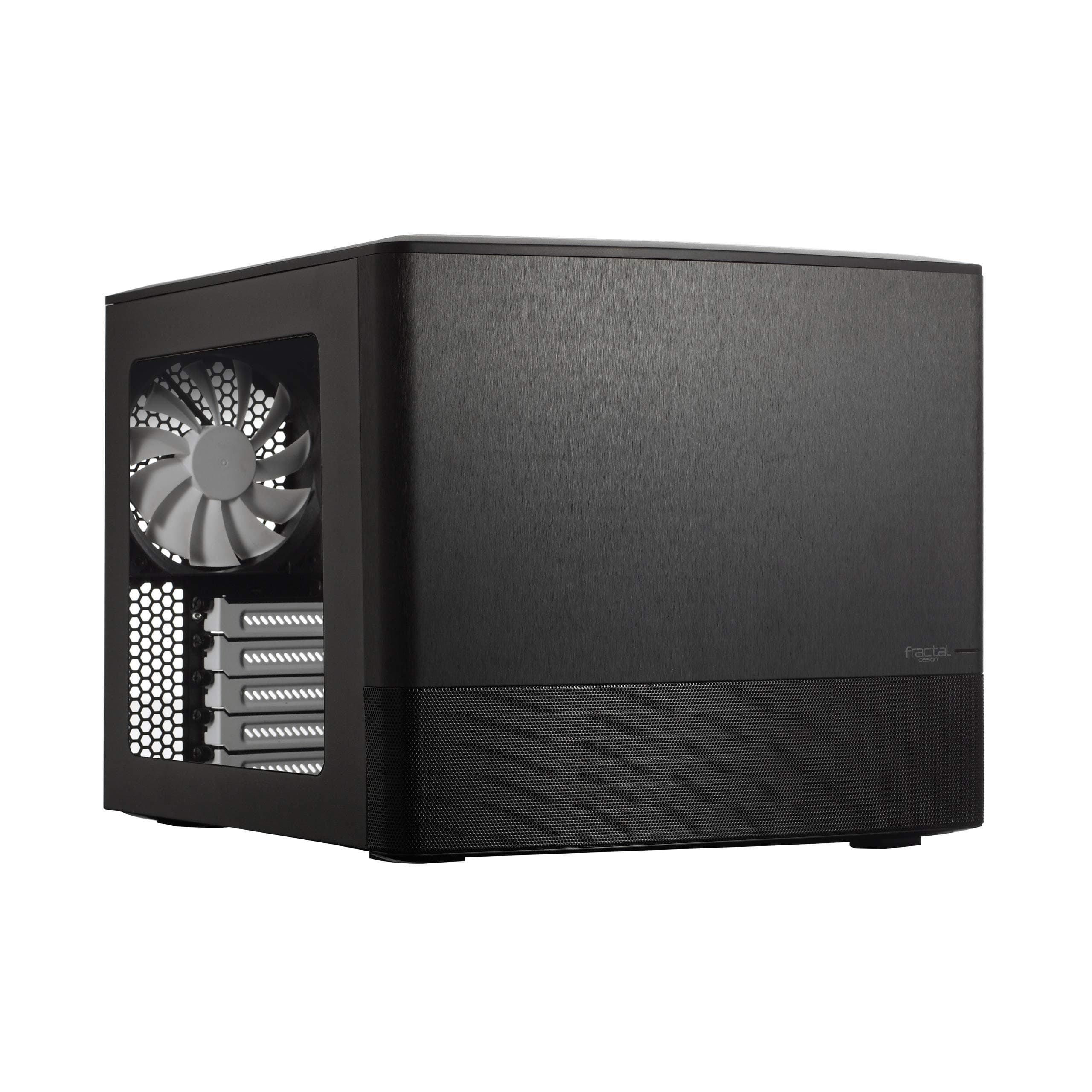 Fractal Design Node 804 - Black - Compact Computer Case - mATX - High Airflow - Modular interior - 3x Fractal Design Silent R2 120mm Fans Included - Water-cooling ready - USB 3.0 -Window Side Panel