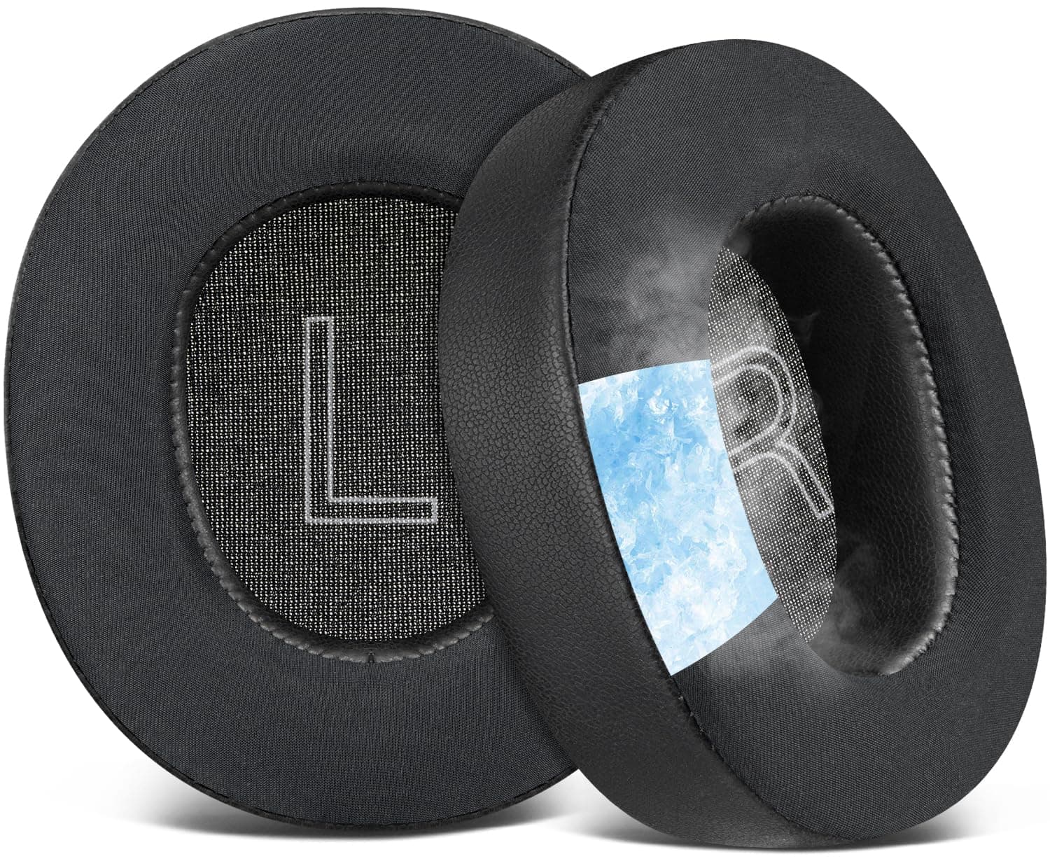 SOULWIT Cooling-Gel Replacement Earpads for Steelseries Arctis Nova Pro Wired, Nova 1/1X/1P/3/3P/3X/4/7/7X/7P Headphones, Ear Pads Cushions with Noise Isolation Foam - Black