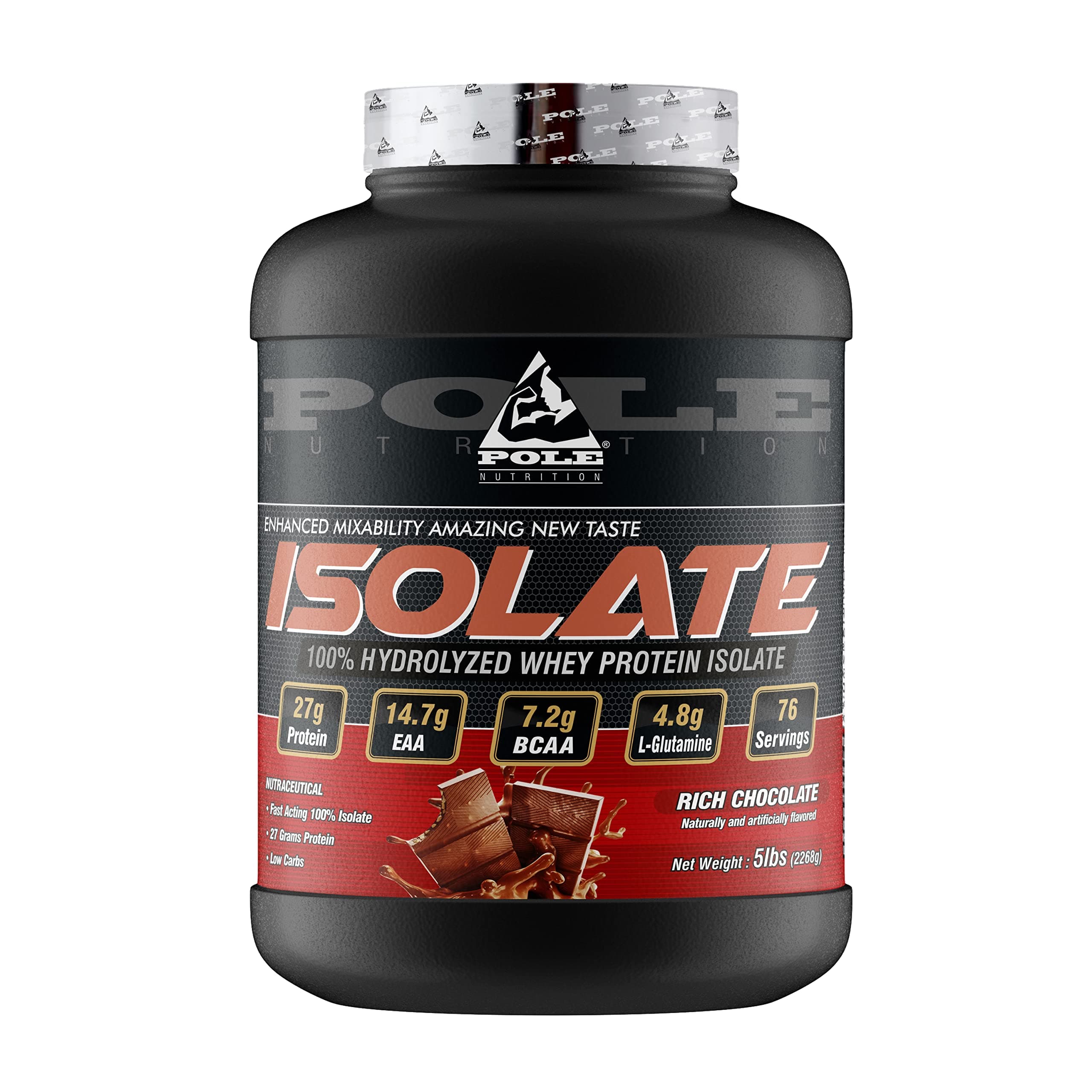 Isolate Protein 5Lbs (5 Lbs, Rich Chocolate, 76 Serving)