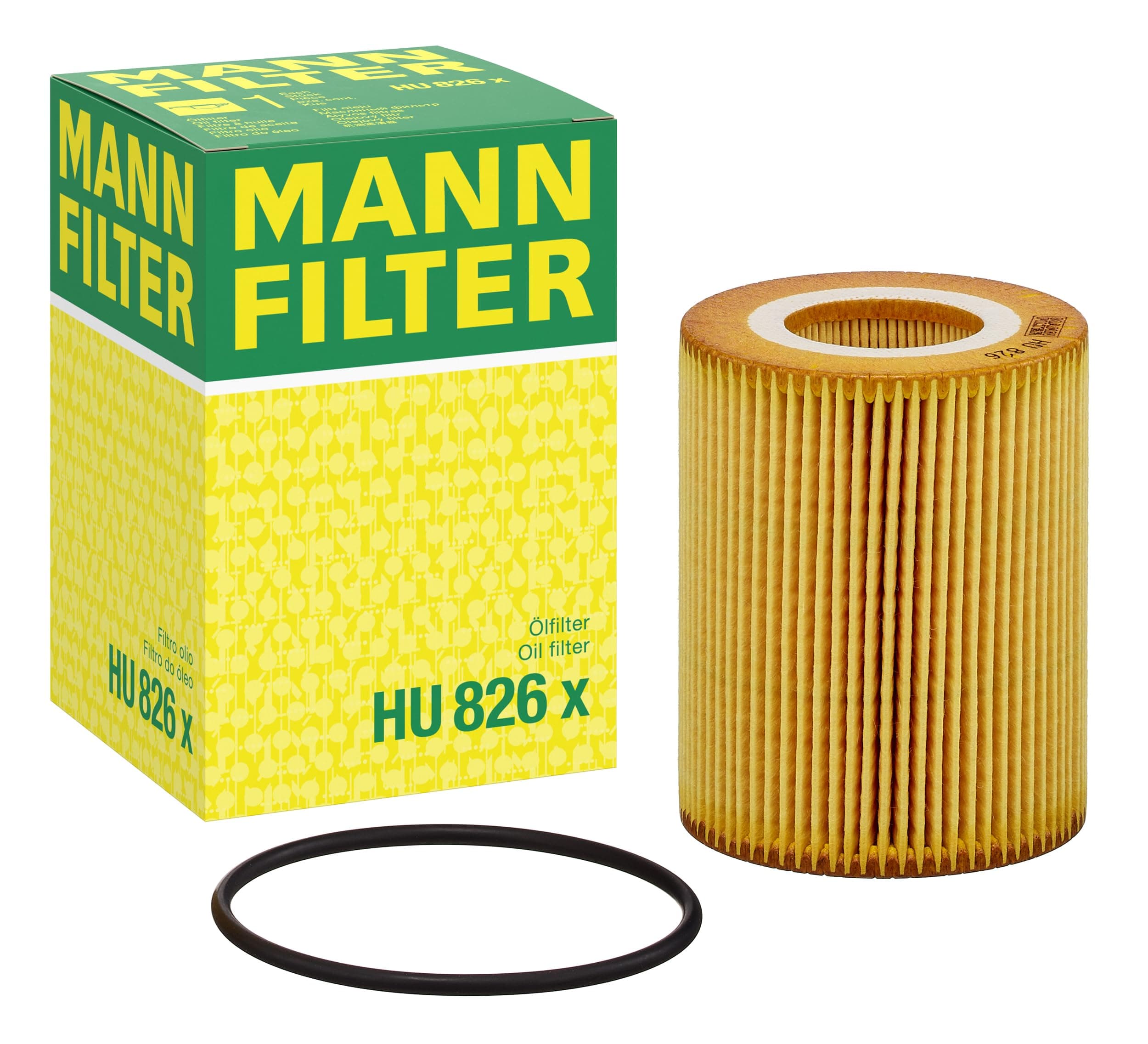 MANN-FILTER Mann Filter Hummel HU826X Oil Filter Element Metal-Free RG 4