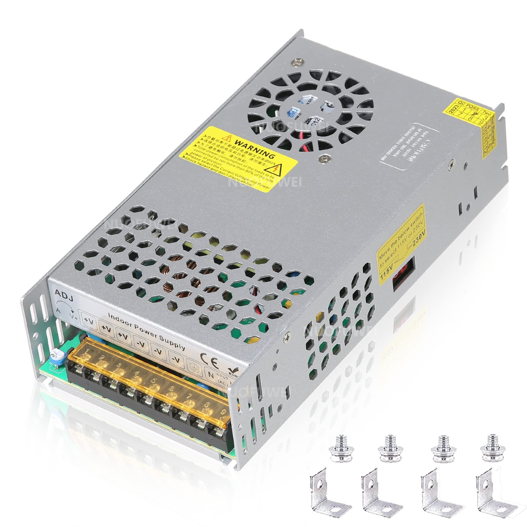 New Version DC 24V 25A 600W Power Supply Adapter 110V AC to 24V DC Converter Power Supply 600W Switch Transformer for Winch Car Jack LCD Monitor CCTV Security Camera Car Stereo and More 24v Device