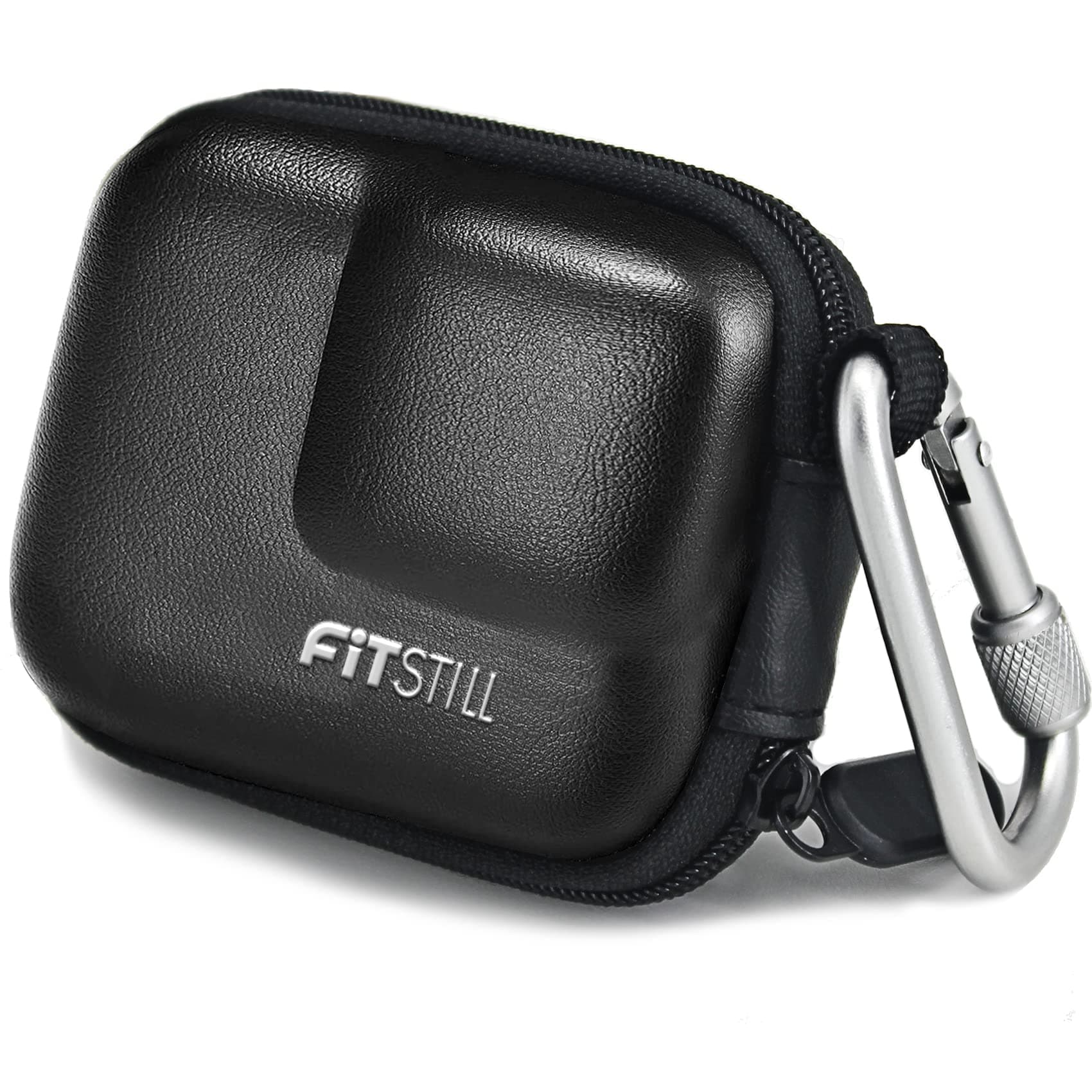 FitStill PU Black Mini Carrying Case for Go Pro Hero 13/12/11/10/9/8/7/(2018)/6/5/4/3 Black,Hard Shell Travel Storage Case for DJI Osmo Action,AKASO,Campark,YI Action Camera Accessories