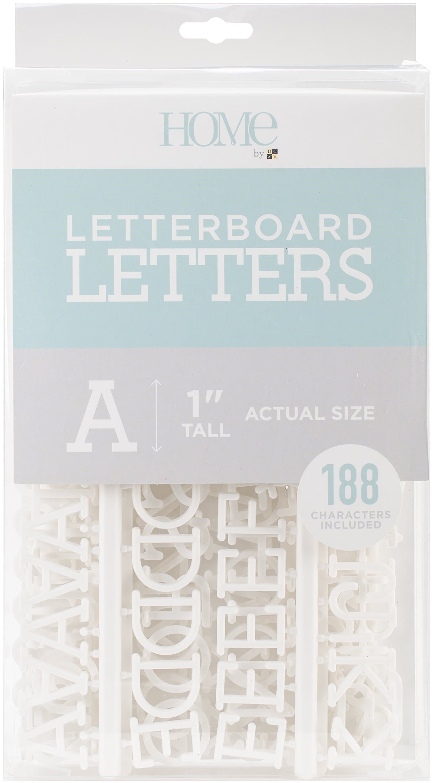 Die Cuts With A View Letter Board Pack, Synthetic Material, White, 28.6 x 15.3 x 3.2 cm