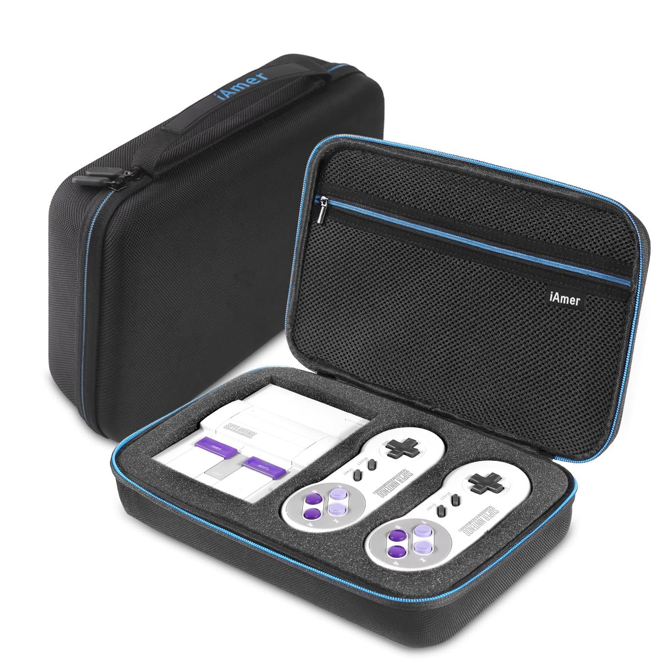 iAmer Case for Nintendo Switch, Anti-Slip Soft PU Leather Protective Cover for Nintendo Switch