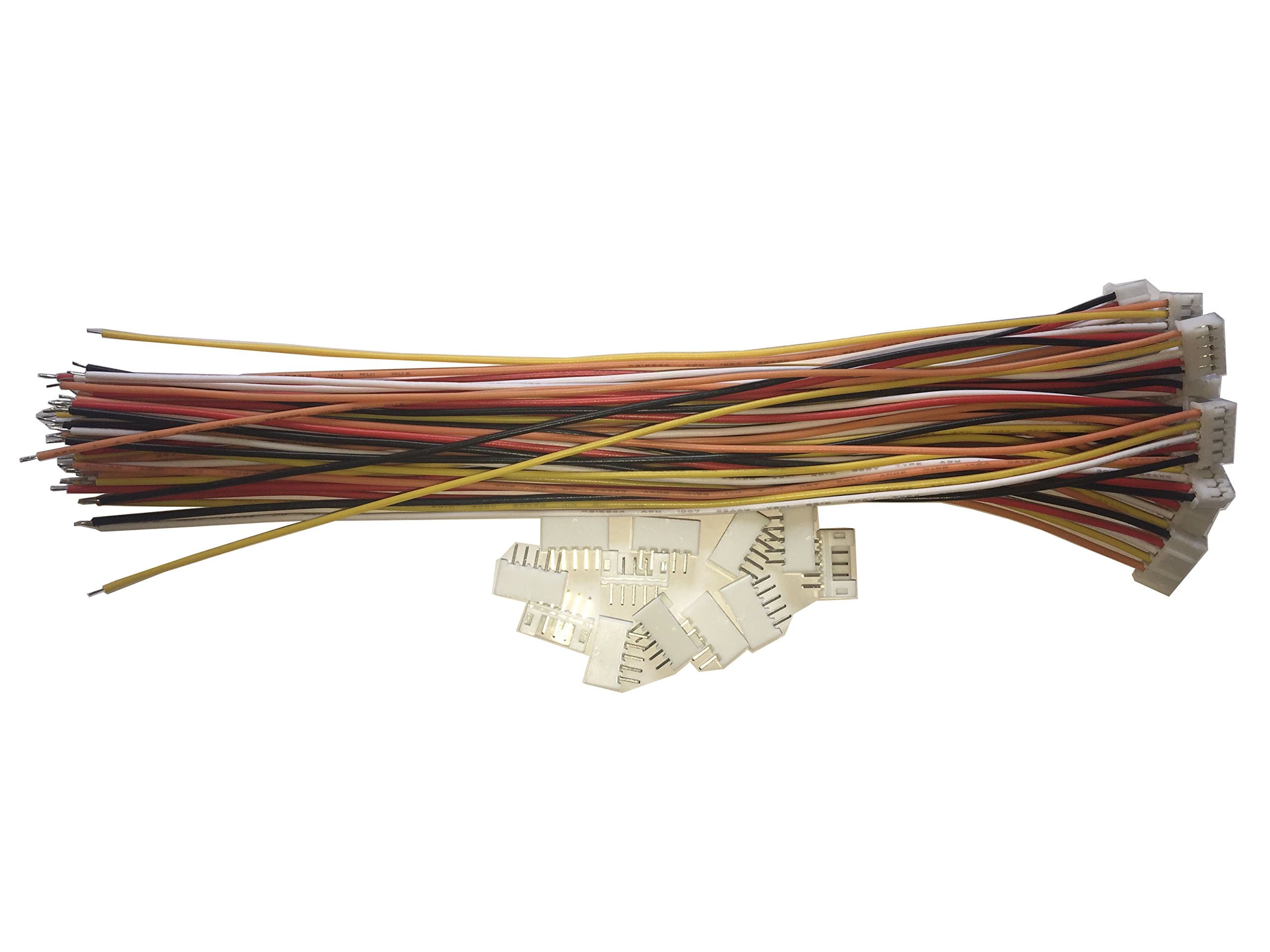 12 Sets JST PH 2.0MM 5 Pin Female Single Connector with 200mm Wire 1007 26AWG