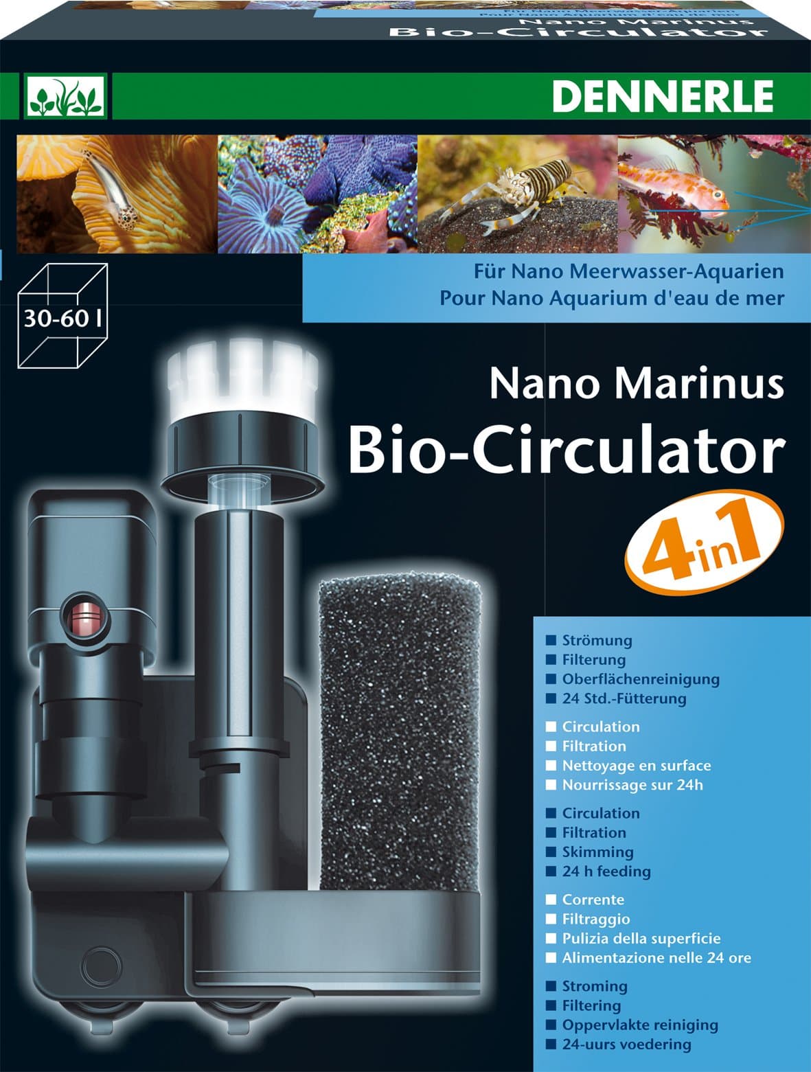 Dennerle Nano Marinus Biocirculator 4-in-1, 30/60 Litre
