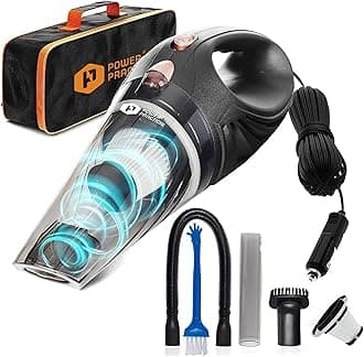 ThisWorx Car Vacuum Cleaner - Portable Handheld Mini Vacuum Cleaner W/ 16ft Cord, Bag, & Attachments - Small Vacuum for Car, RV, Boats, Travel - Car Accessories