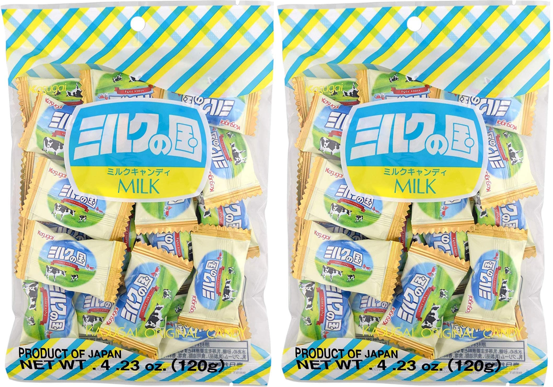 Kasugai Milk no Kuni Candy 4.22oz (2 Pack)
