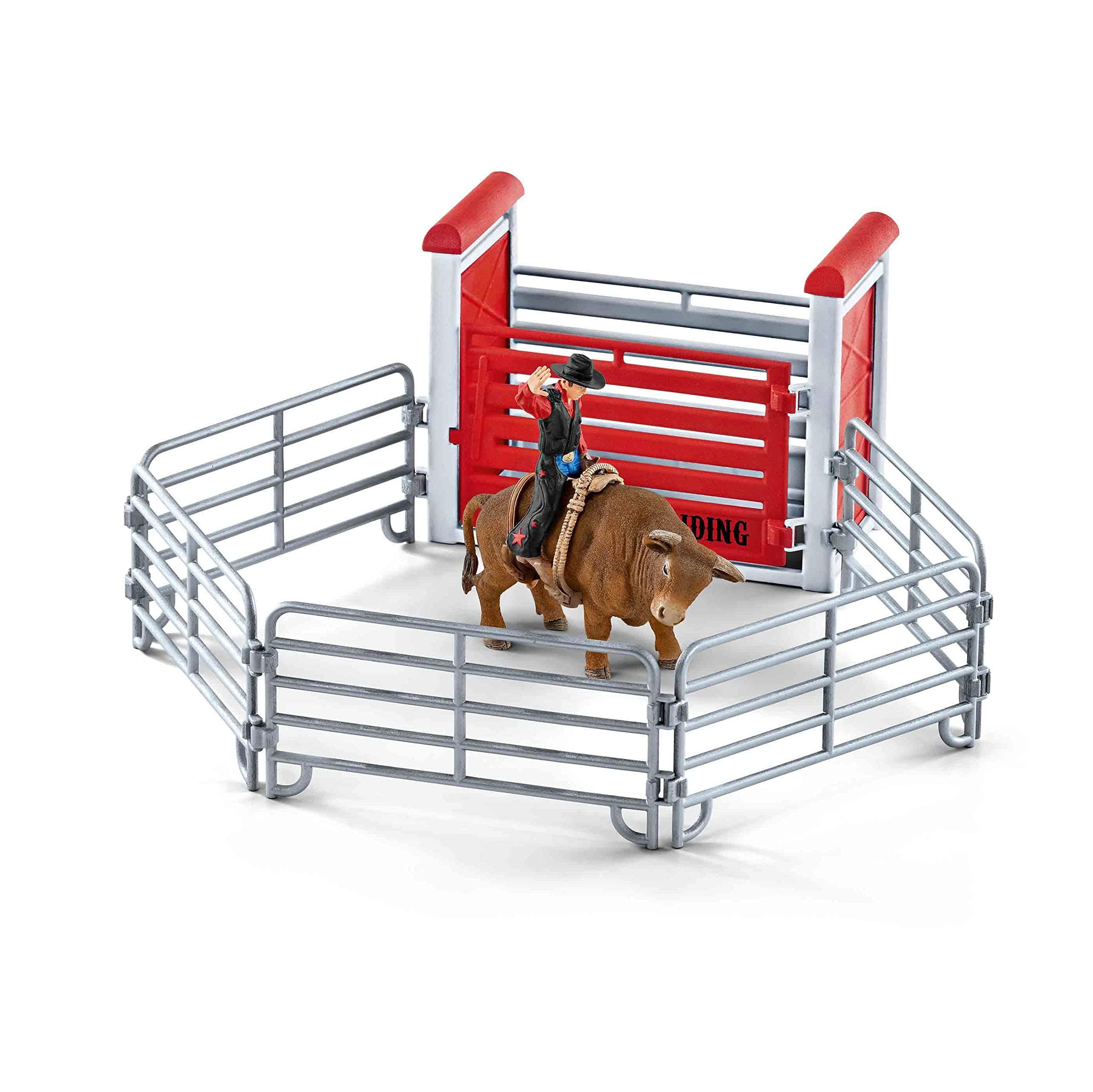 Schleich Bull Riding With Cowboy Set