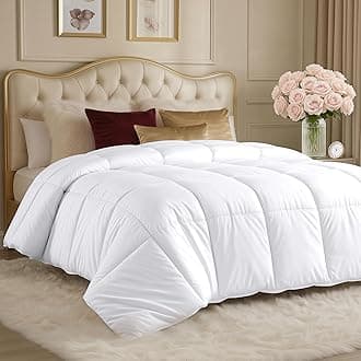 Utopia Bedding 4.5 tog Queen Size Duvet with Corner Tabs, Microfiber Soft Breathable Duvet, Box Stitched All Year Round (Queen, White)
