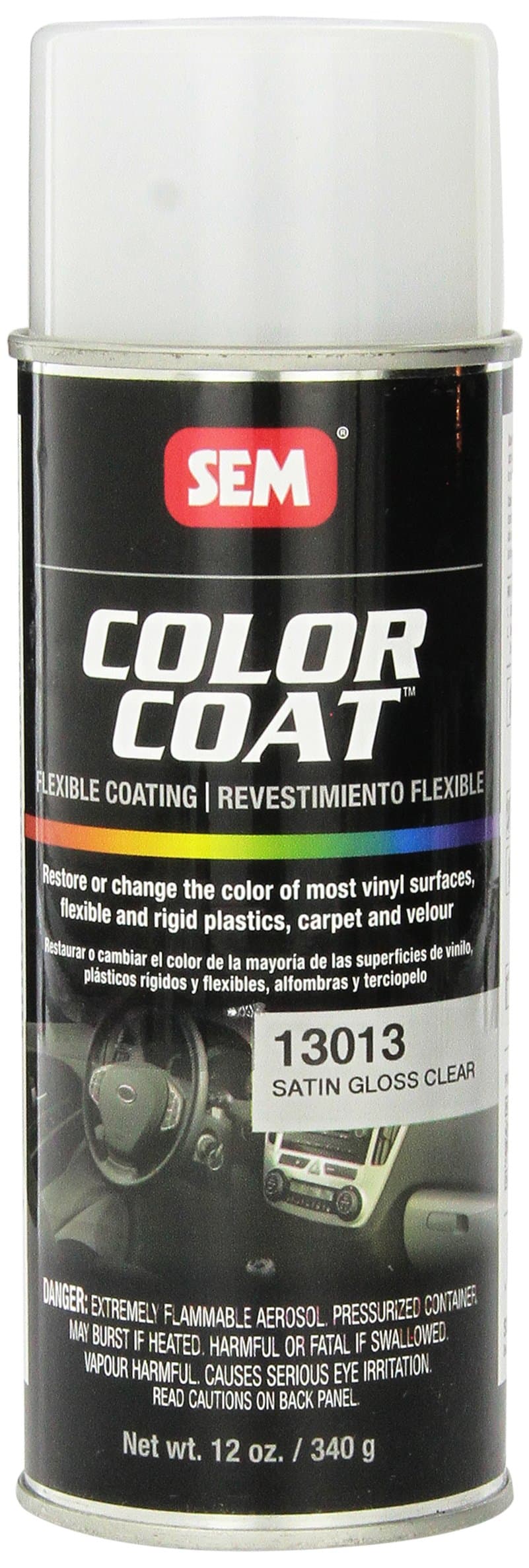 SEM 13013 Satin Clear Color Coat - 12 oz.