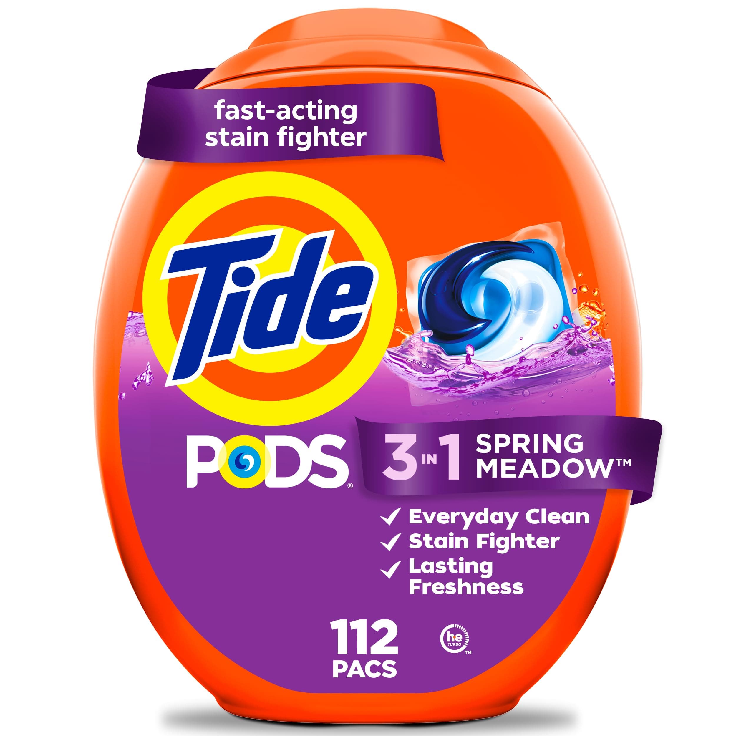 Tide PODS Laundry Detergent Soap Pods, Spring Meadow, 81 count