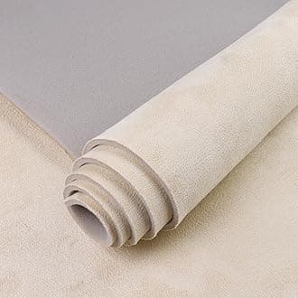 Suede Headliner Fabric with Foam Backing 60" W×96" L Auto Suede Headliner Material for Car Truck RV SUV Boat Home Roof Interior Replacement Fabric, Beige