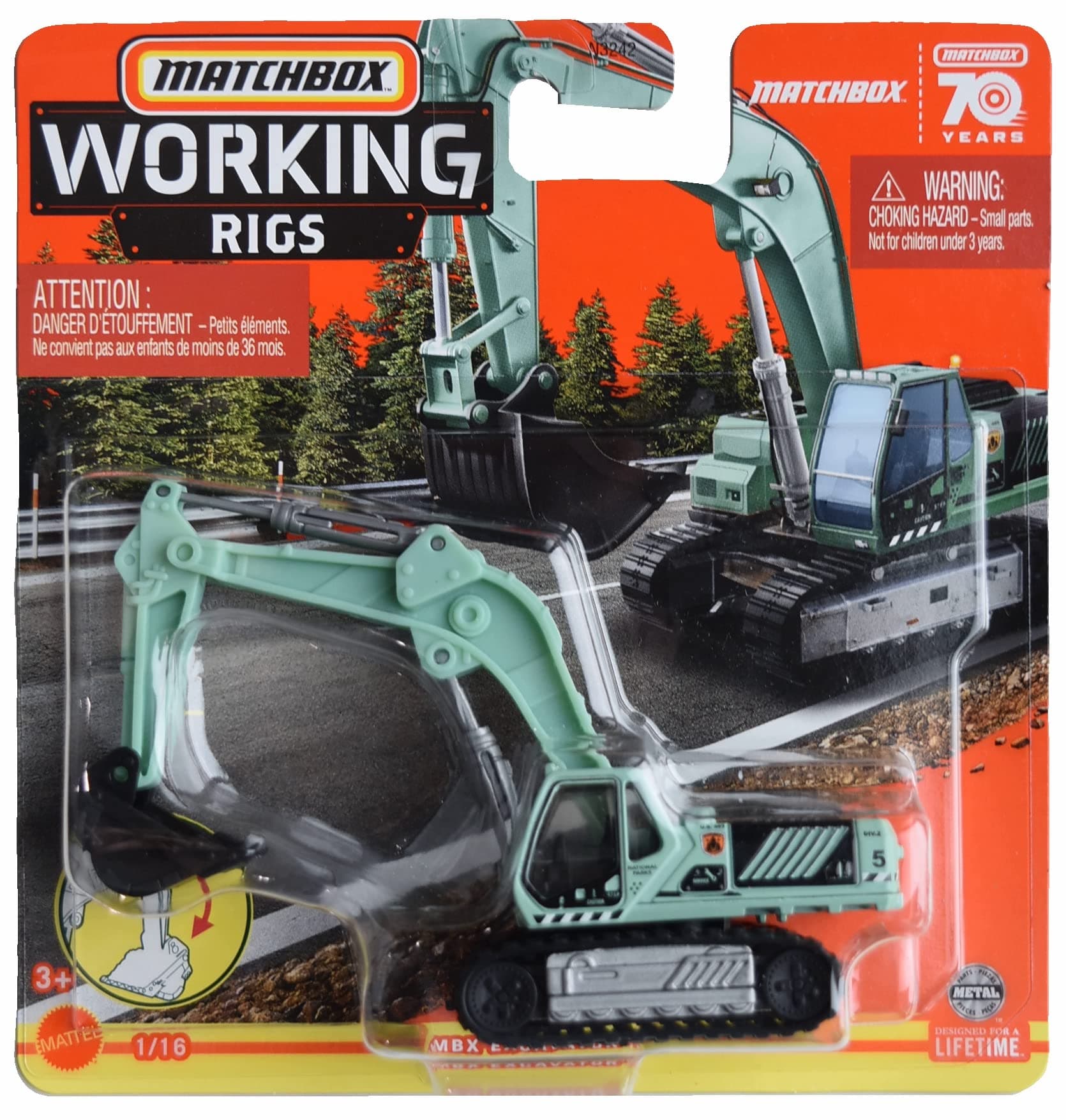 MBX Excavator, Working Rigs 1/16 (N3242)