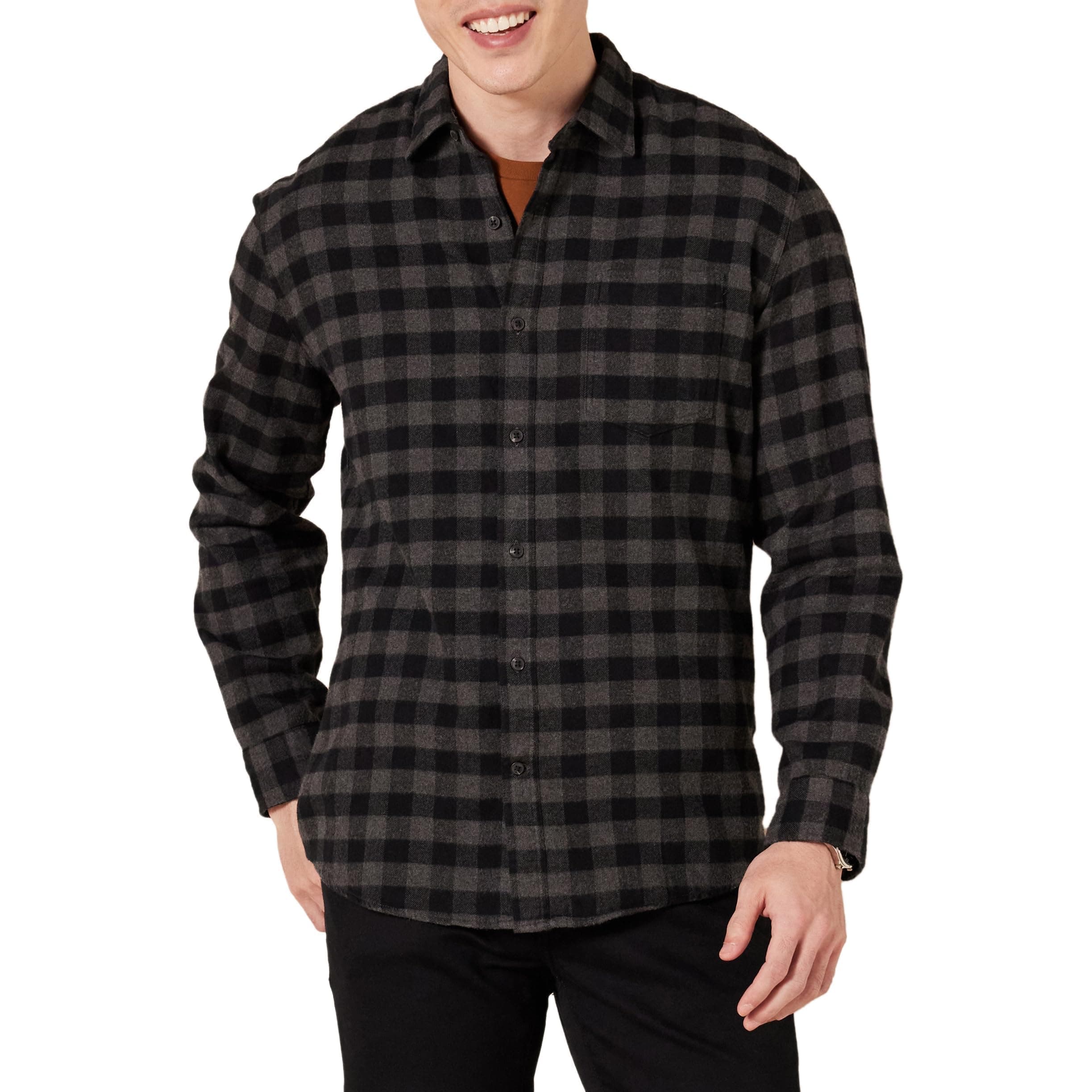 - Men's Regular-Fit Long-Sleeve Flannel Shirt (Available in Big & Tall)