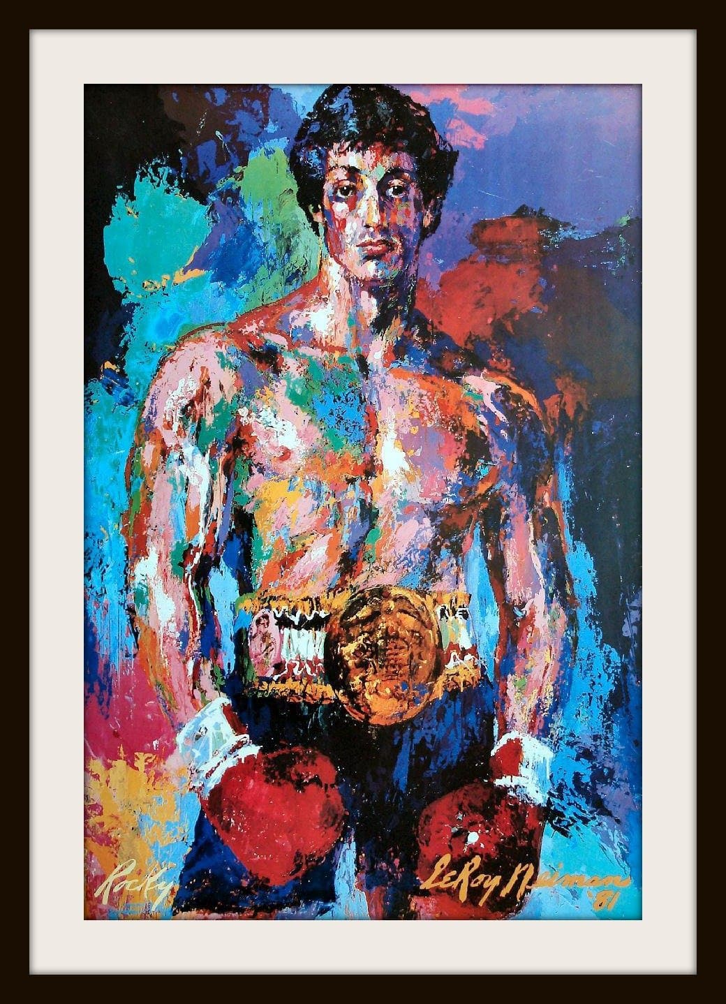 Rocky by Leroy Neiman - Framed Print
