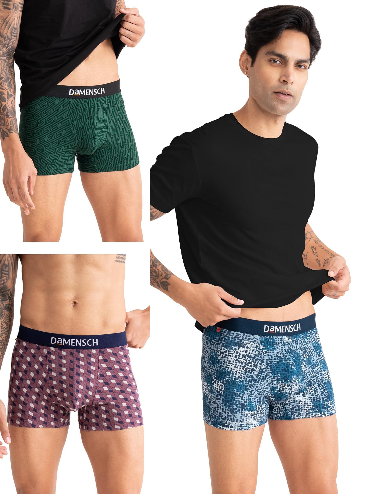 DAMENSCHMen's Boxer En Coton Imprimé