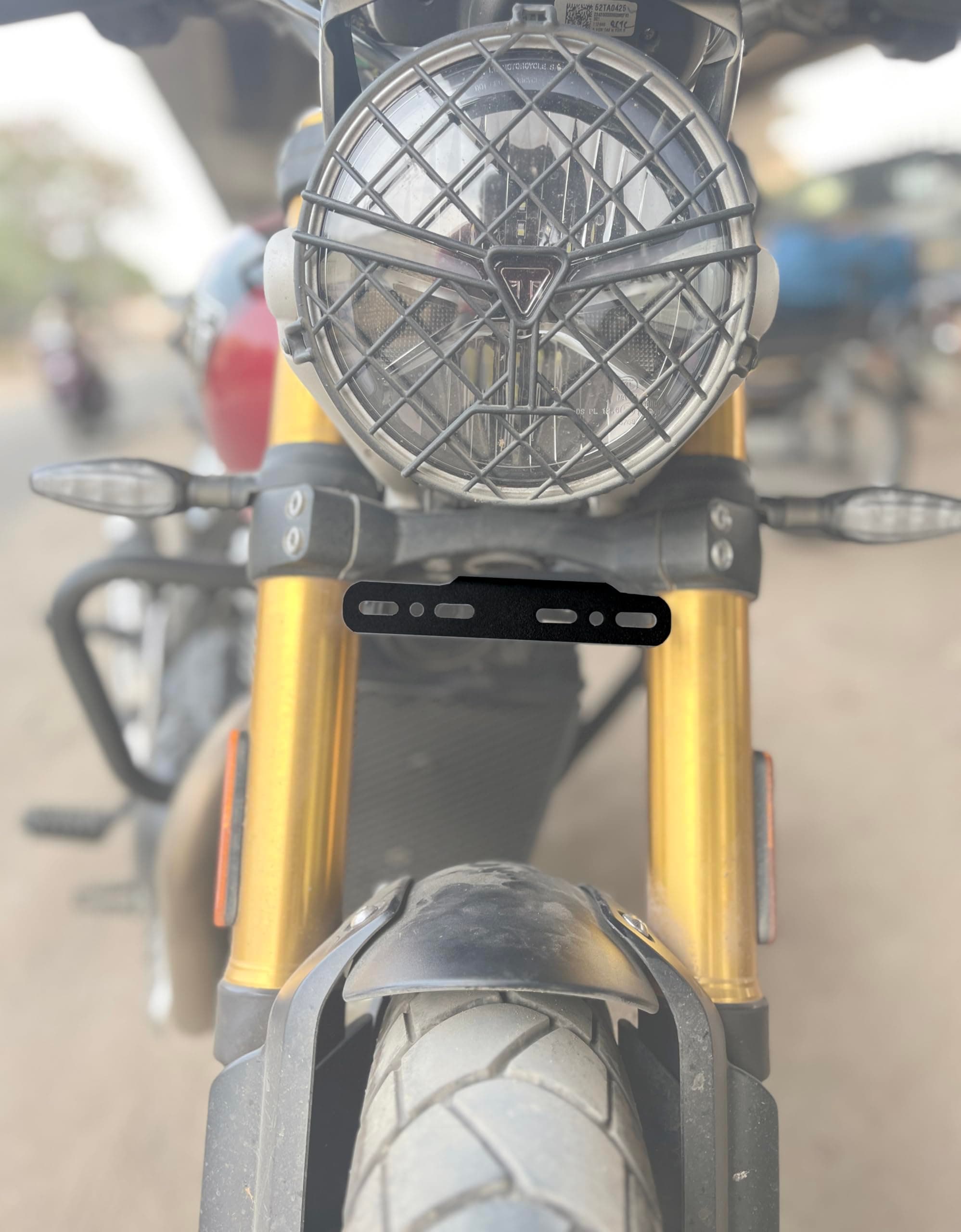 L3 Modz Number Plate Relocation Clamp for Triumph Speed 400 | Triumph Scrambler 400x