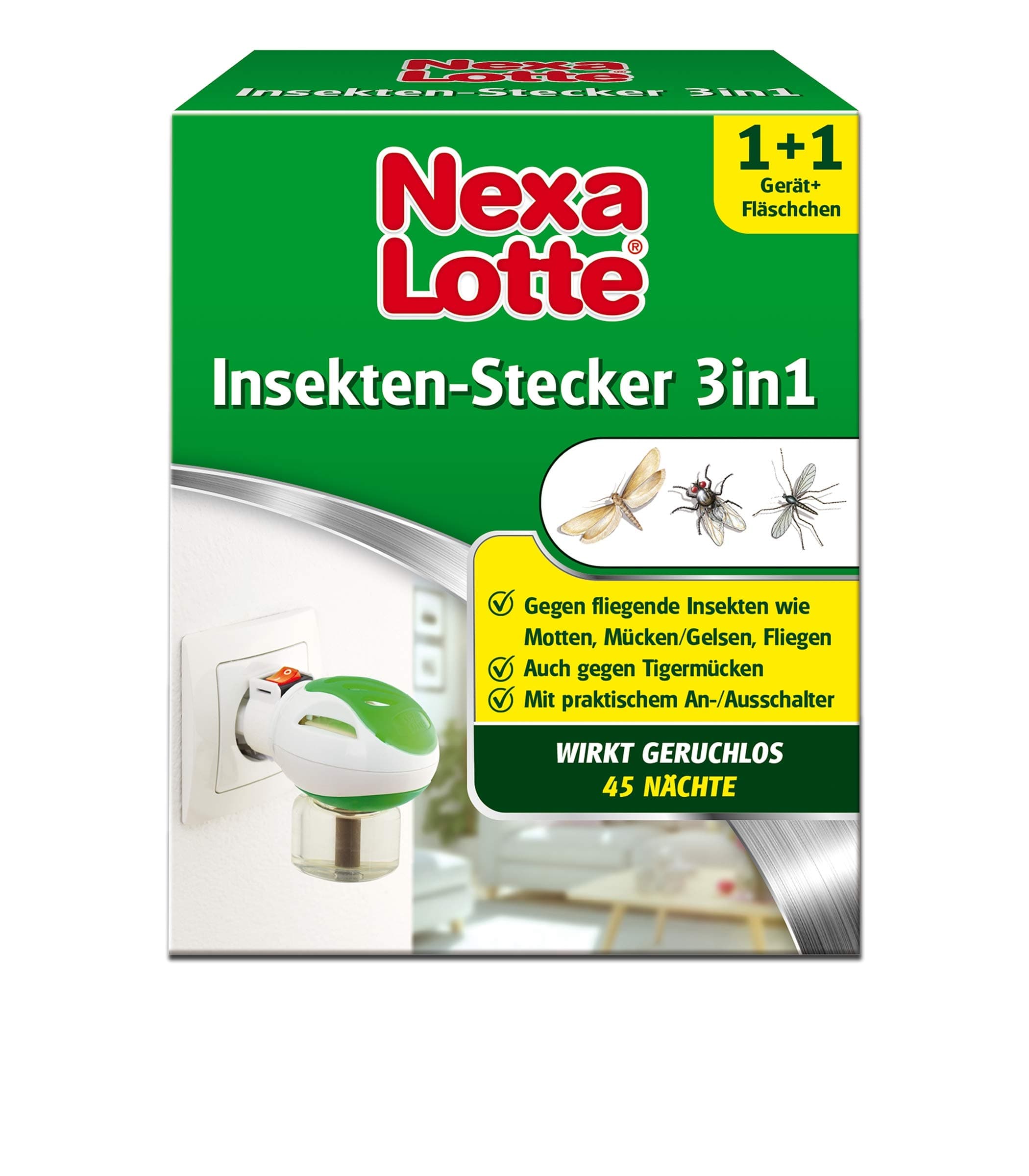 Nexa Lotte Insect Plug 3-in-1 – Pack of 1