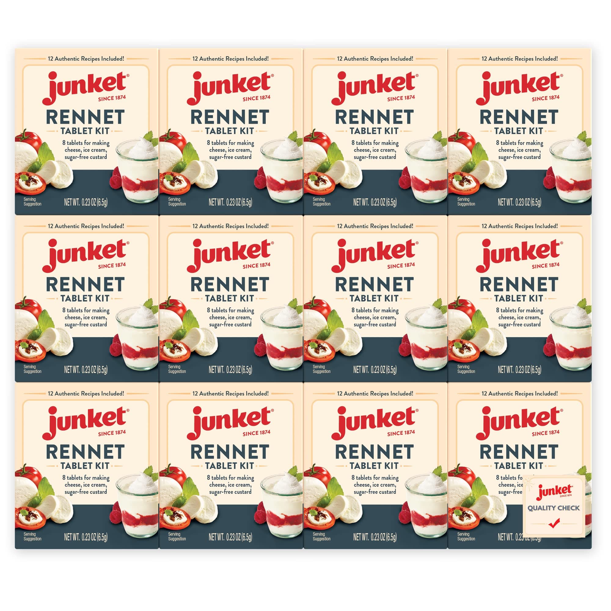 Junket Rennet Tablets, 0.23 Ounce (Pack of 12)