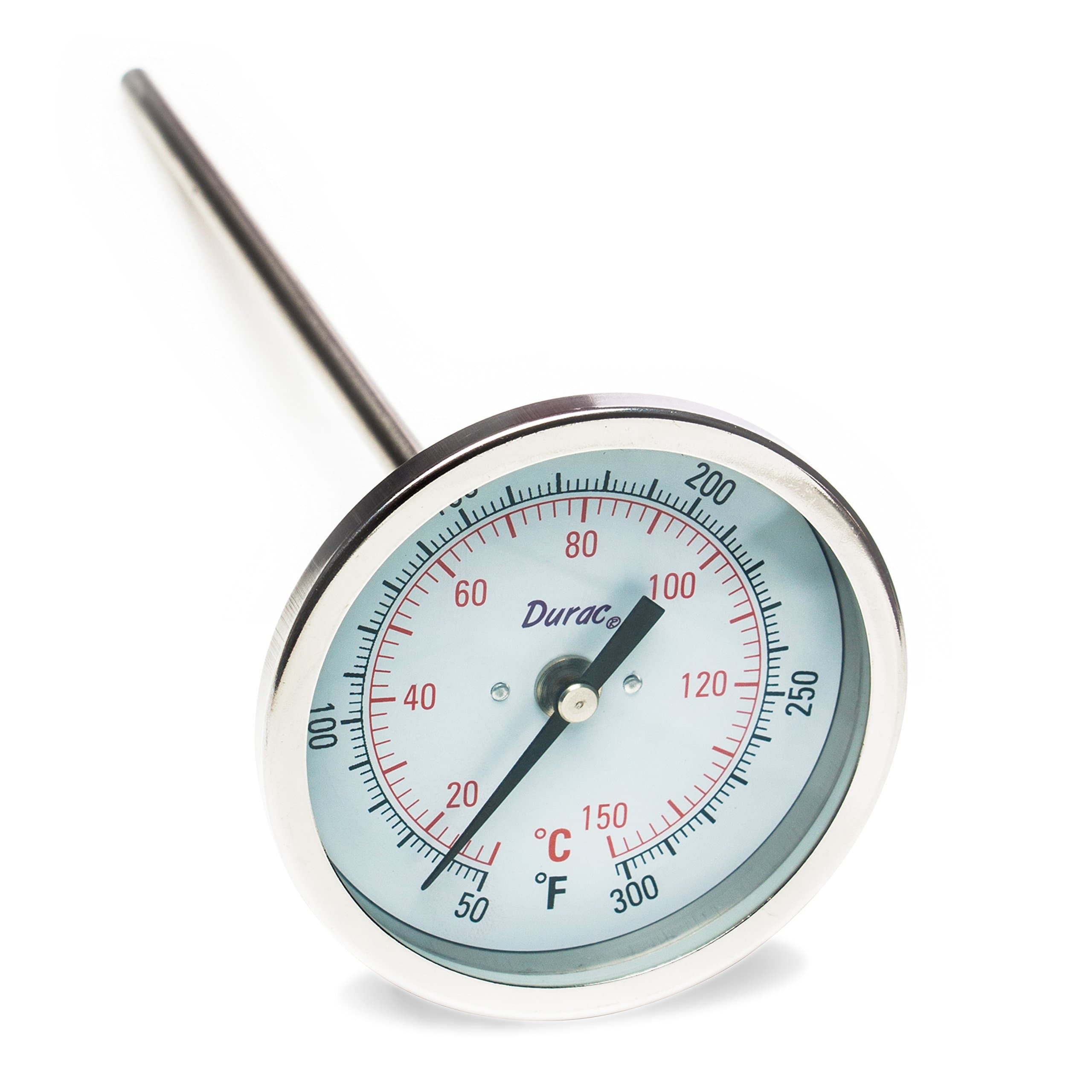 SP Bel-ArtH-B DURAC Bi-Metallic Dial Thermometer; 10 to 150C (50 to 300F), 1/2 in. NPT Threaded Connection, 75mm Dial (B61310-8500)