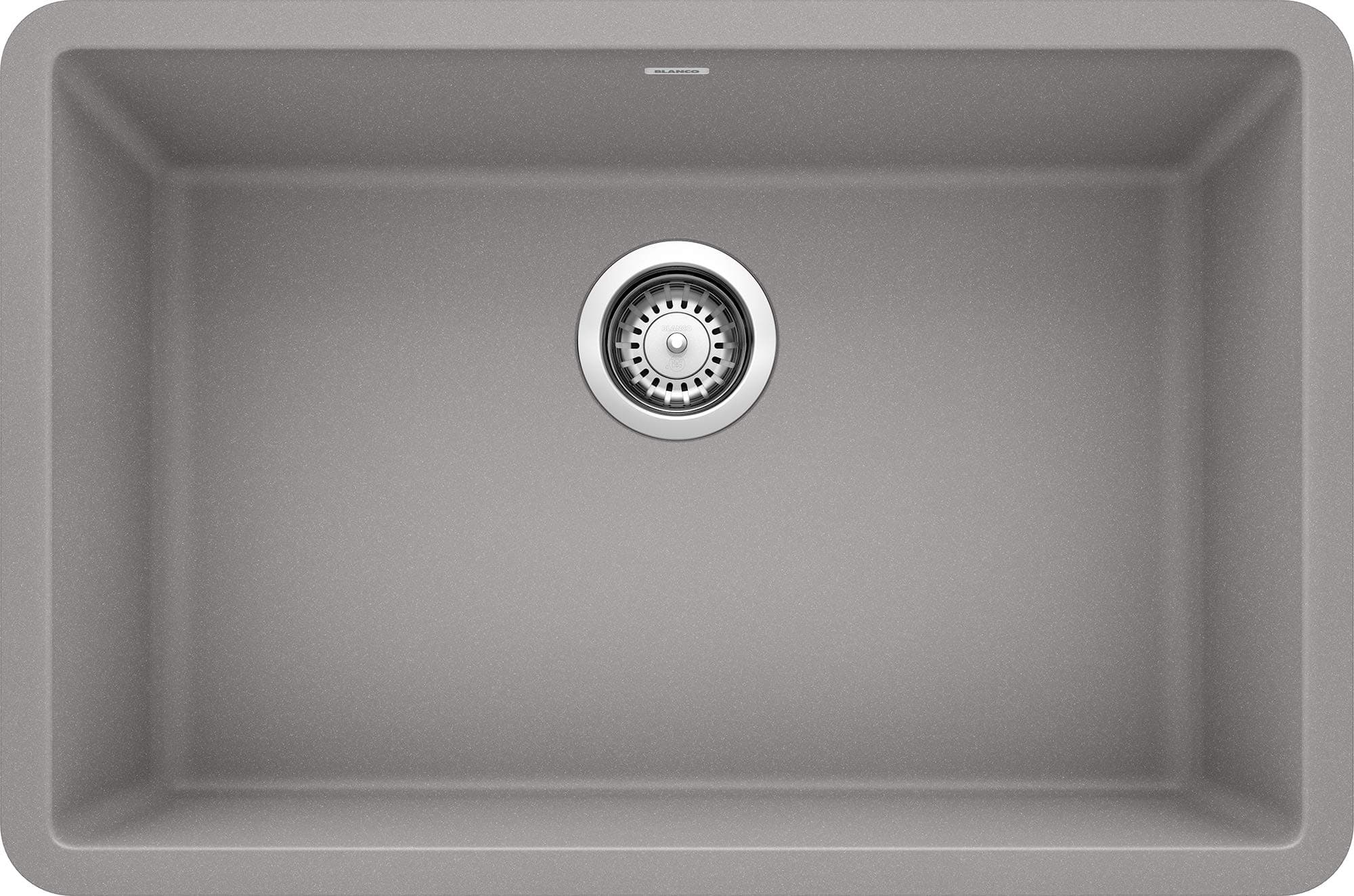 BLANCO, Metallic Gray 522428 PRECIS SILGRANIT Single Bowl Undermount Kitchen Sink