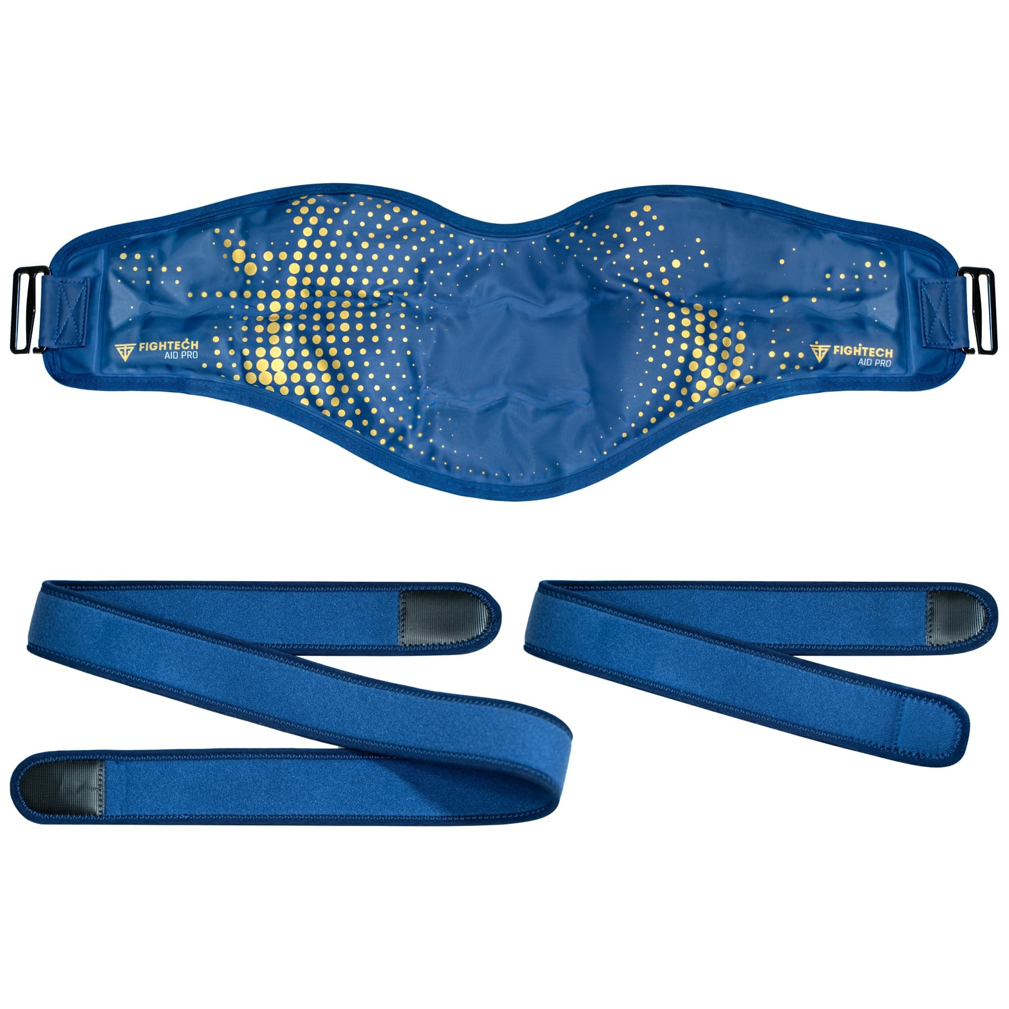 FIGHTECH Reusable Hot and Cold Gel Ice Pack for Shoulder, Rotator Cuff, Knee, Back, Head, Eyes, Elbow, Hip - Leak Proof Post Surgery Heat & Cold Therapy Compress by (Back, Single), Blue