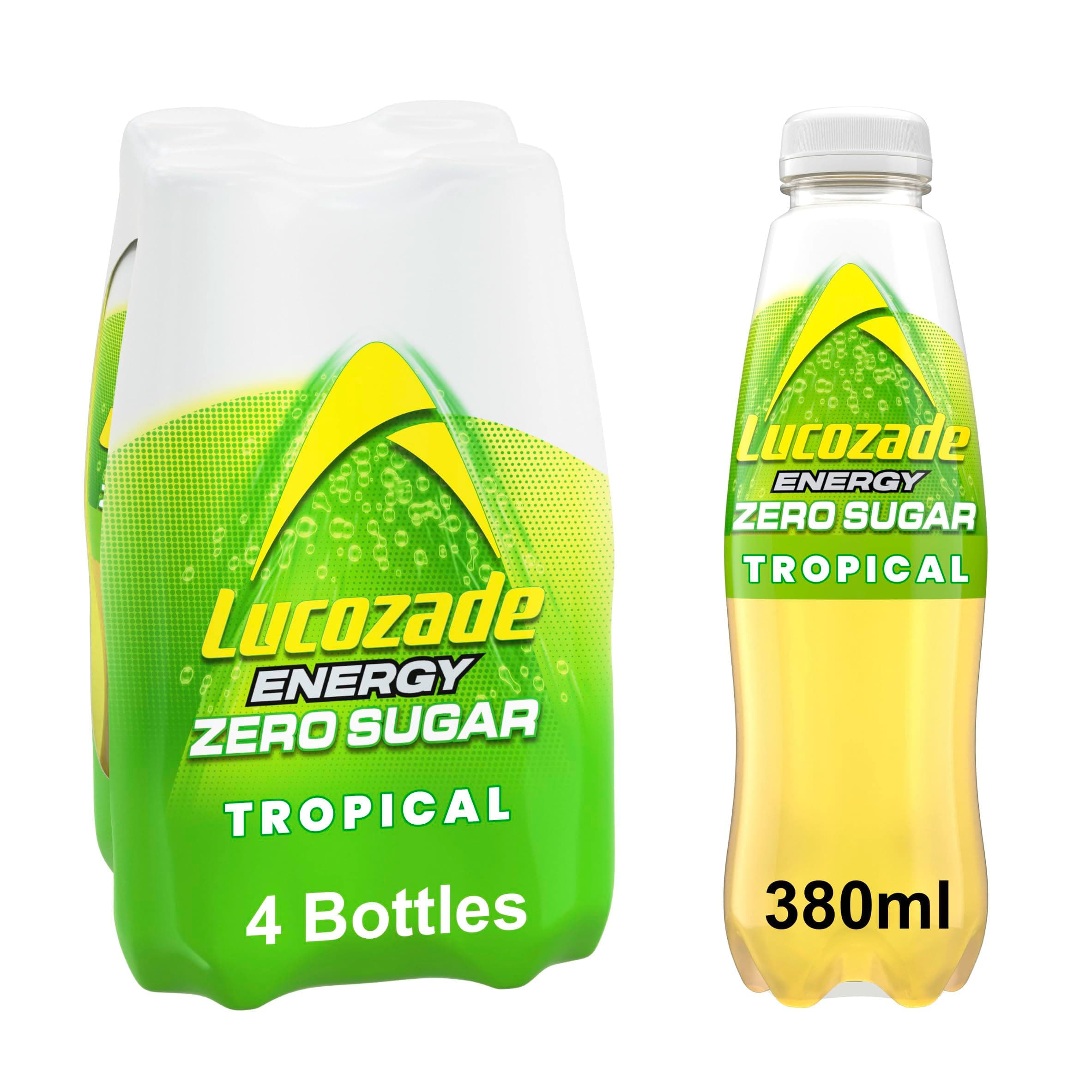 Lucozade Energy Zero Tropical 4x380ml