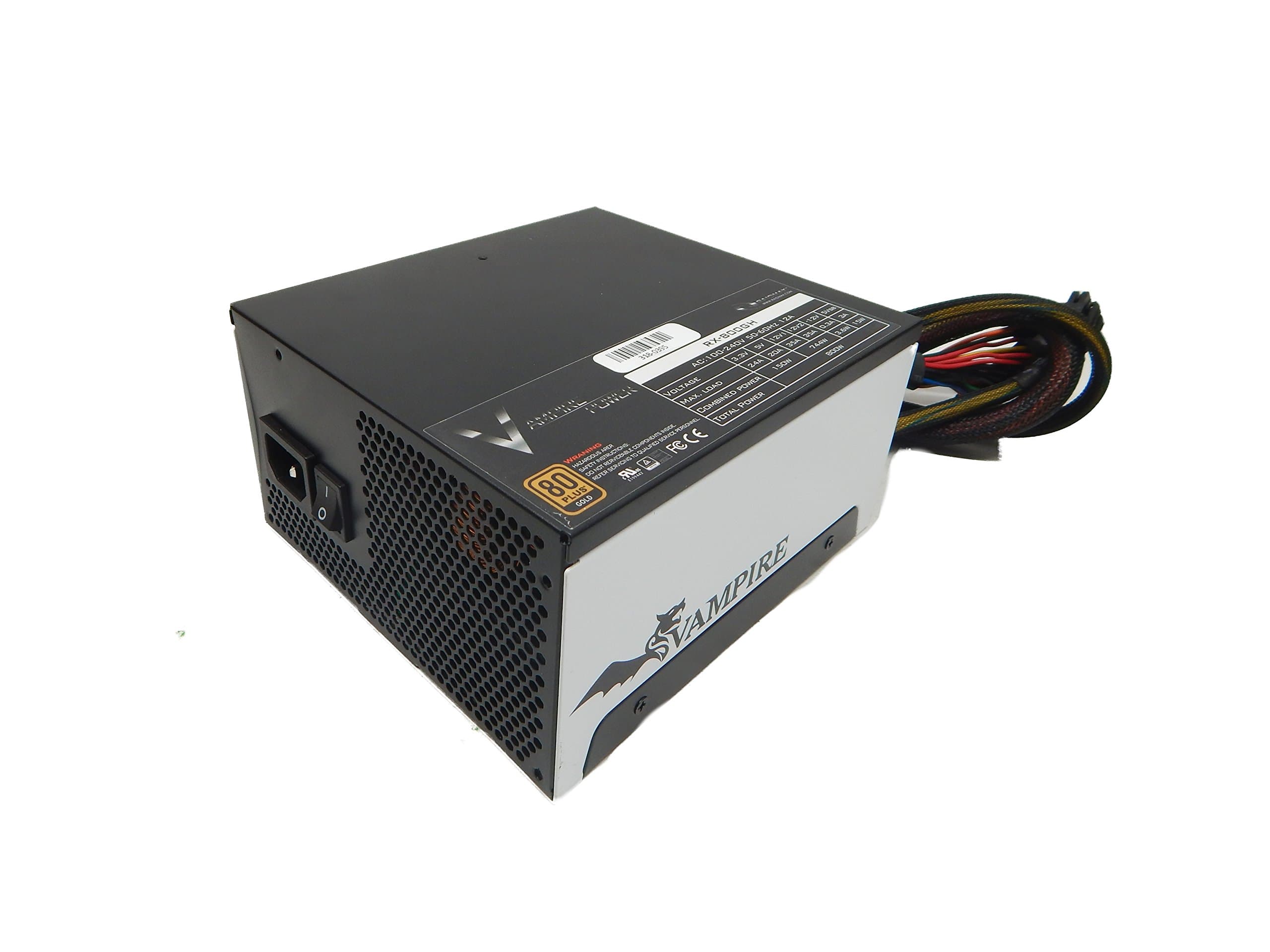 Raidmax Vampire 800W 80 PLUS Gold ATX12V v2.3 and EPS12V Power Supply RX-800GH