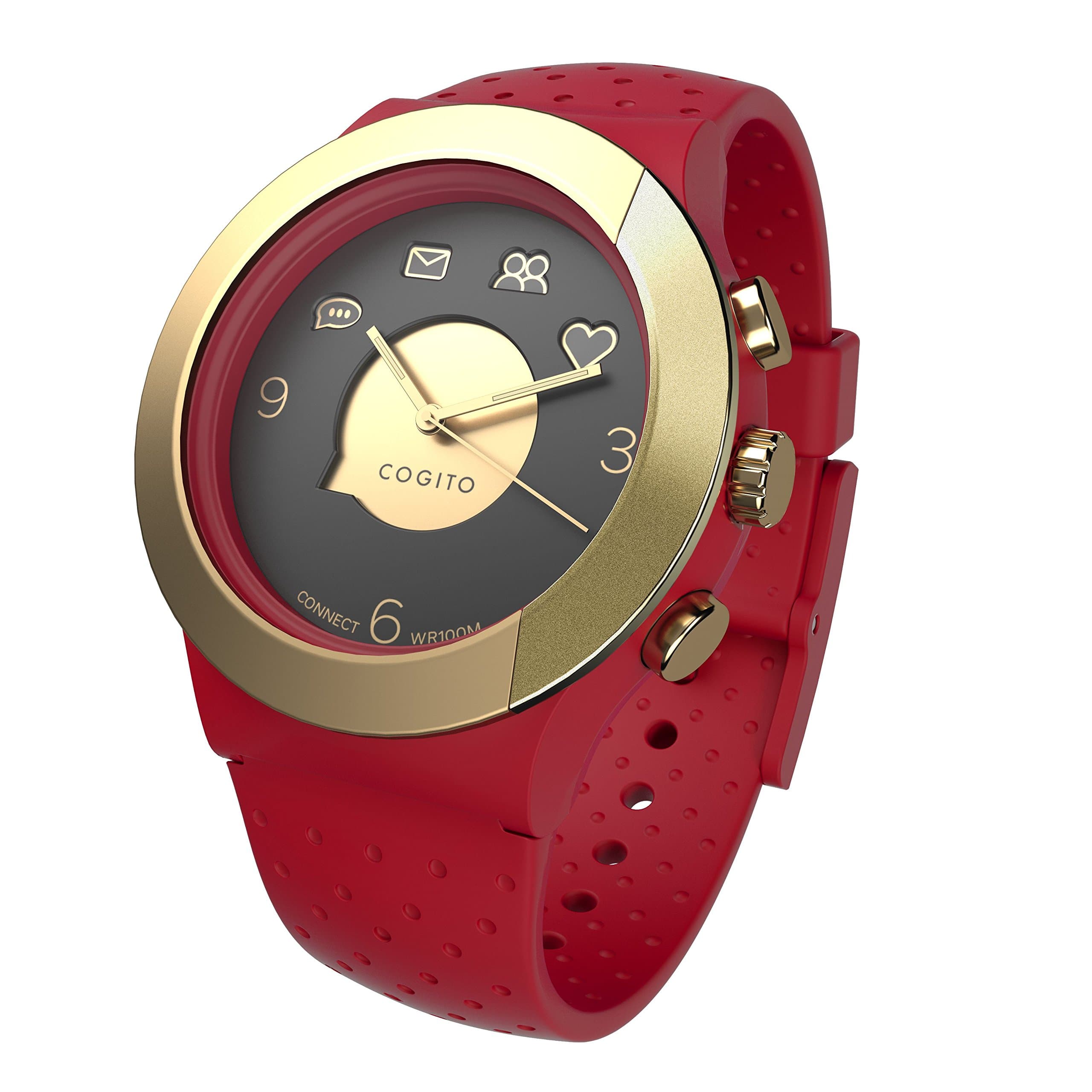Cogito Fit Silicon Watch - Red/Gold