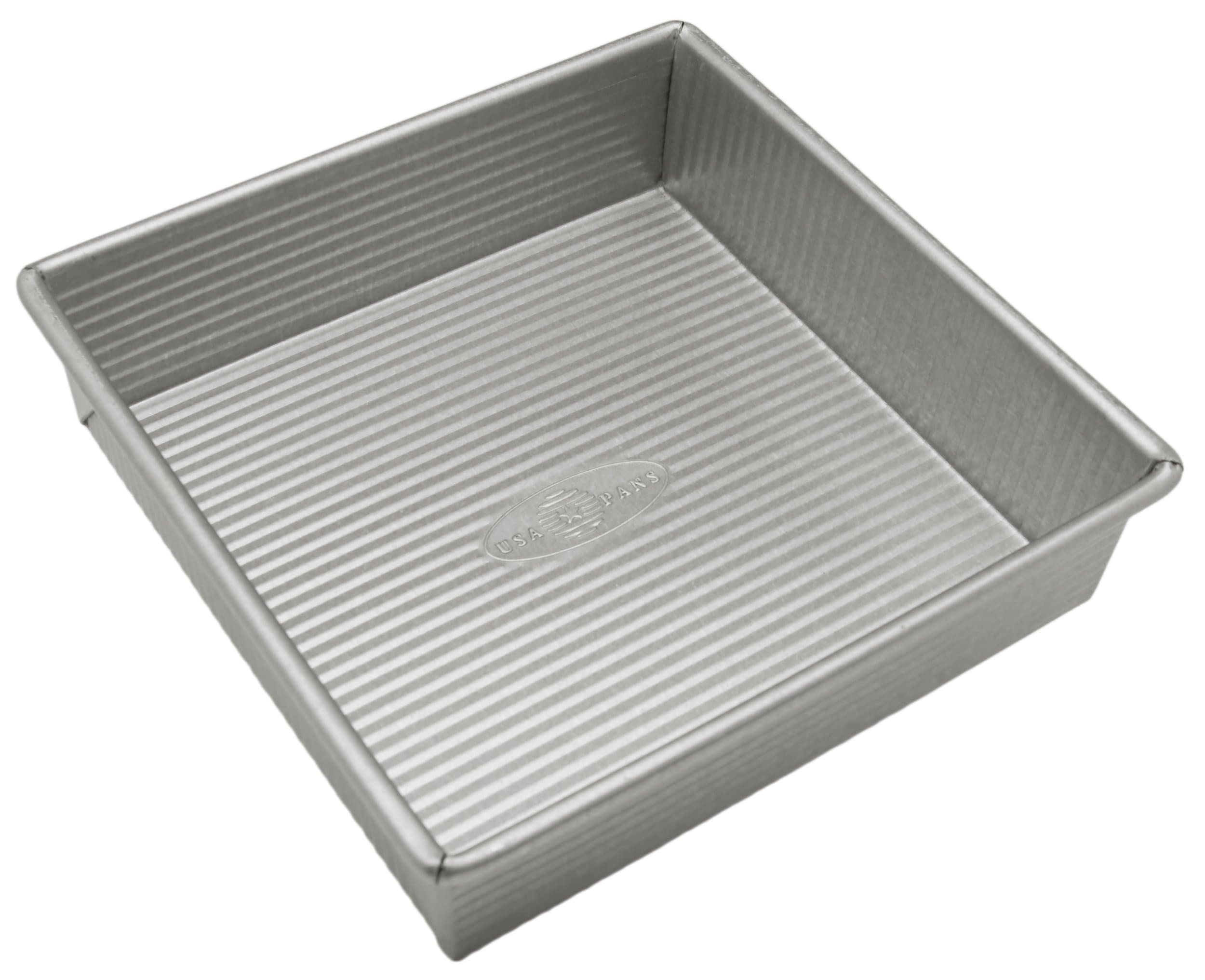 Bakeware Nonstick Square Cake Pan, 8 Inch, Aluminized Steel