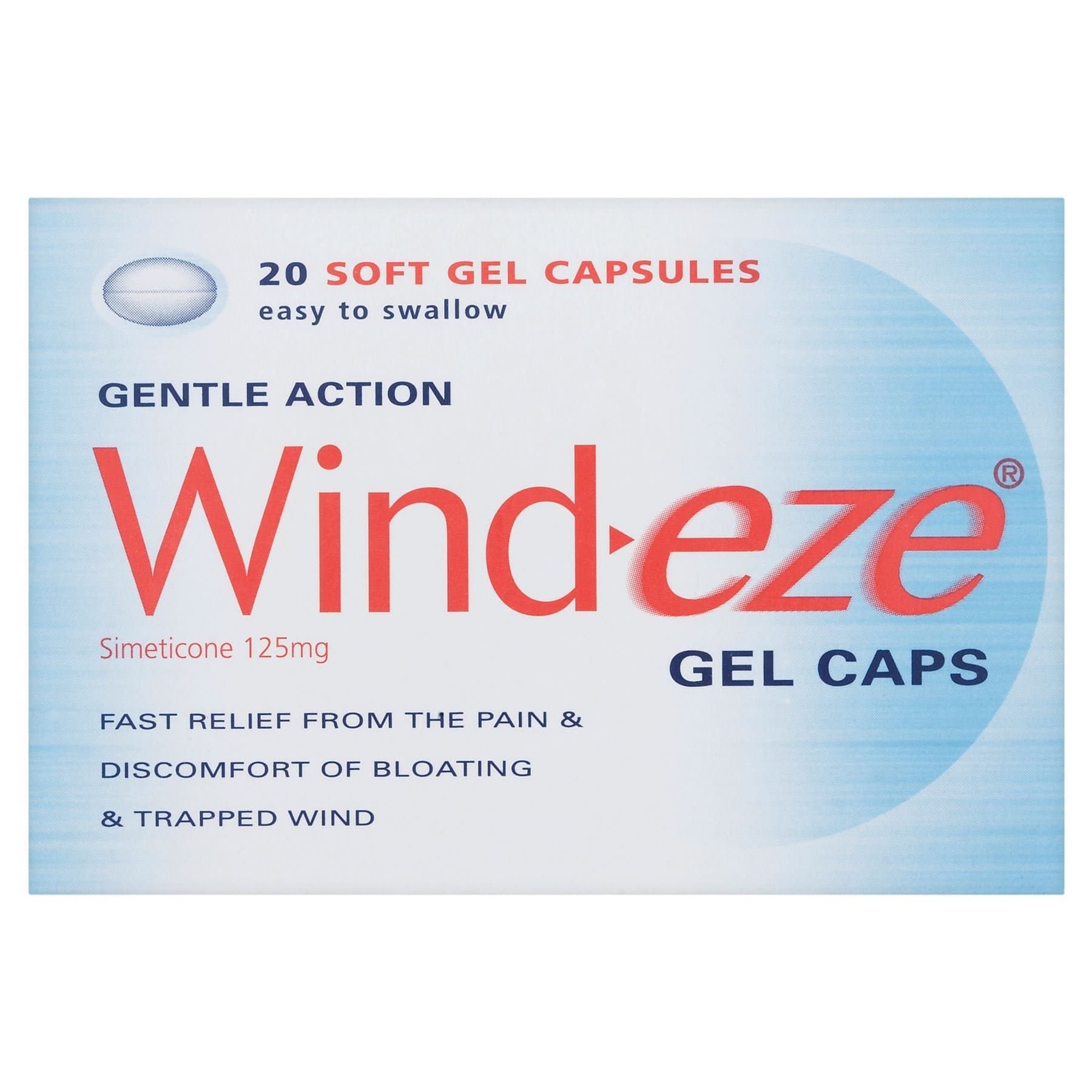 Wind-Eze 6 X Gel Caps 20 Soft Gel Capsules