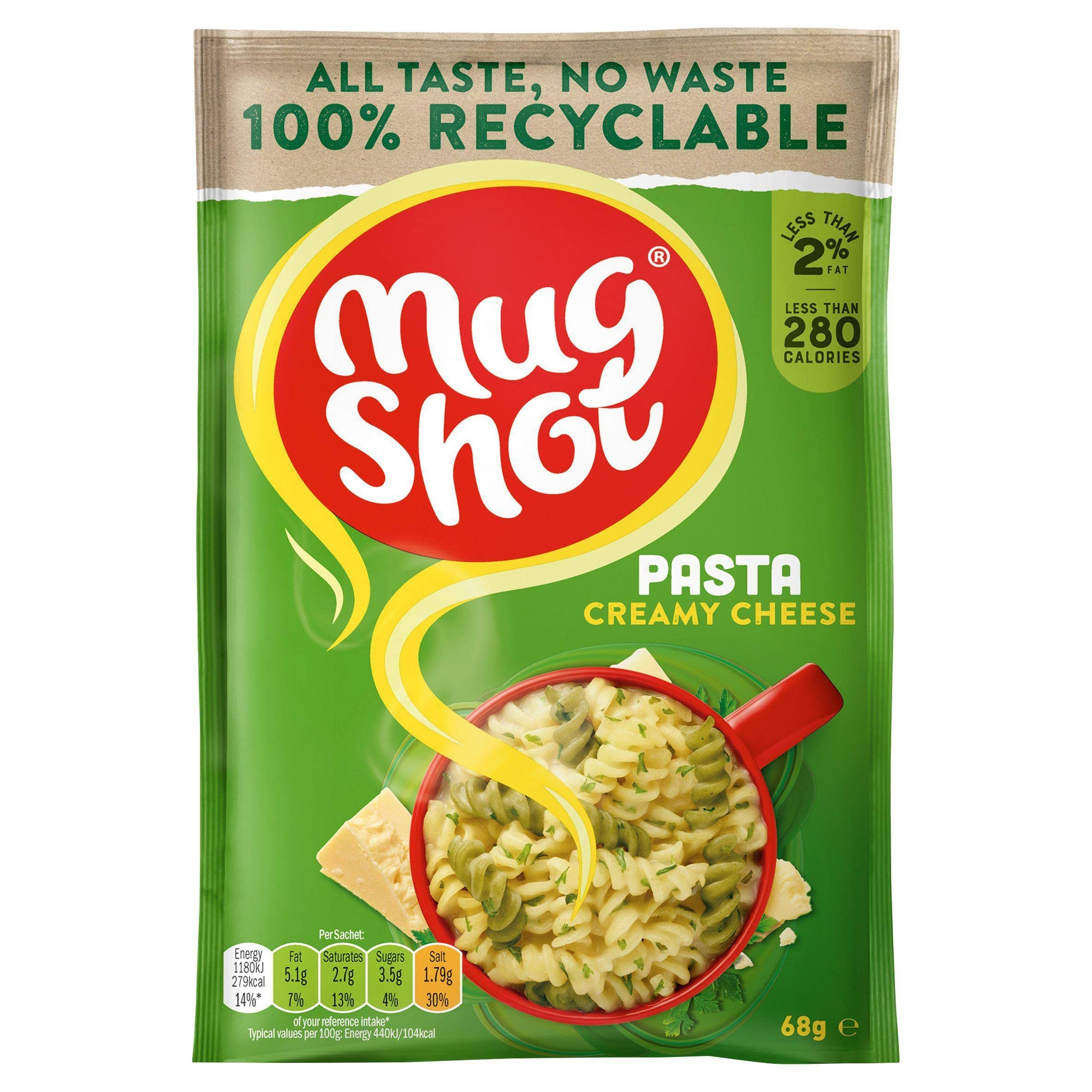 Mugshot Creamy Cheese Pasta 68 g