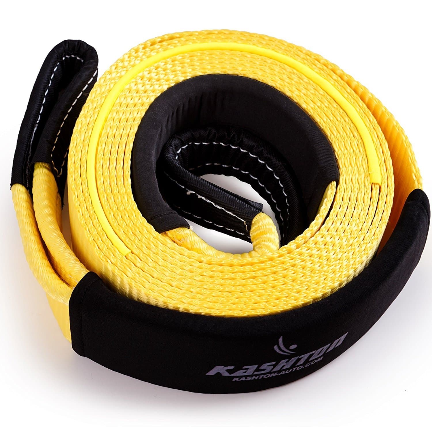 Tow Strap Heavy Duty, Recovery strap - Soft Snatching - 30 000 lbs 3" x 20 ft - Towing Strap with Reflective Line, Reinforced Loops + Storage Bag - Off road Tow Rope - Greatest for Heavy Duty Vehicle